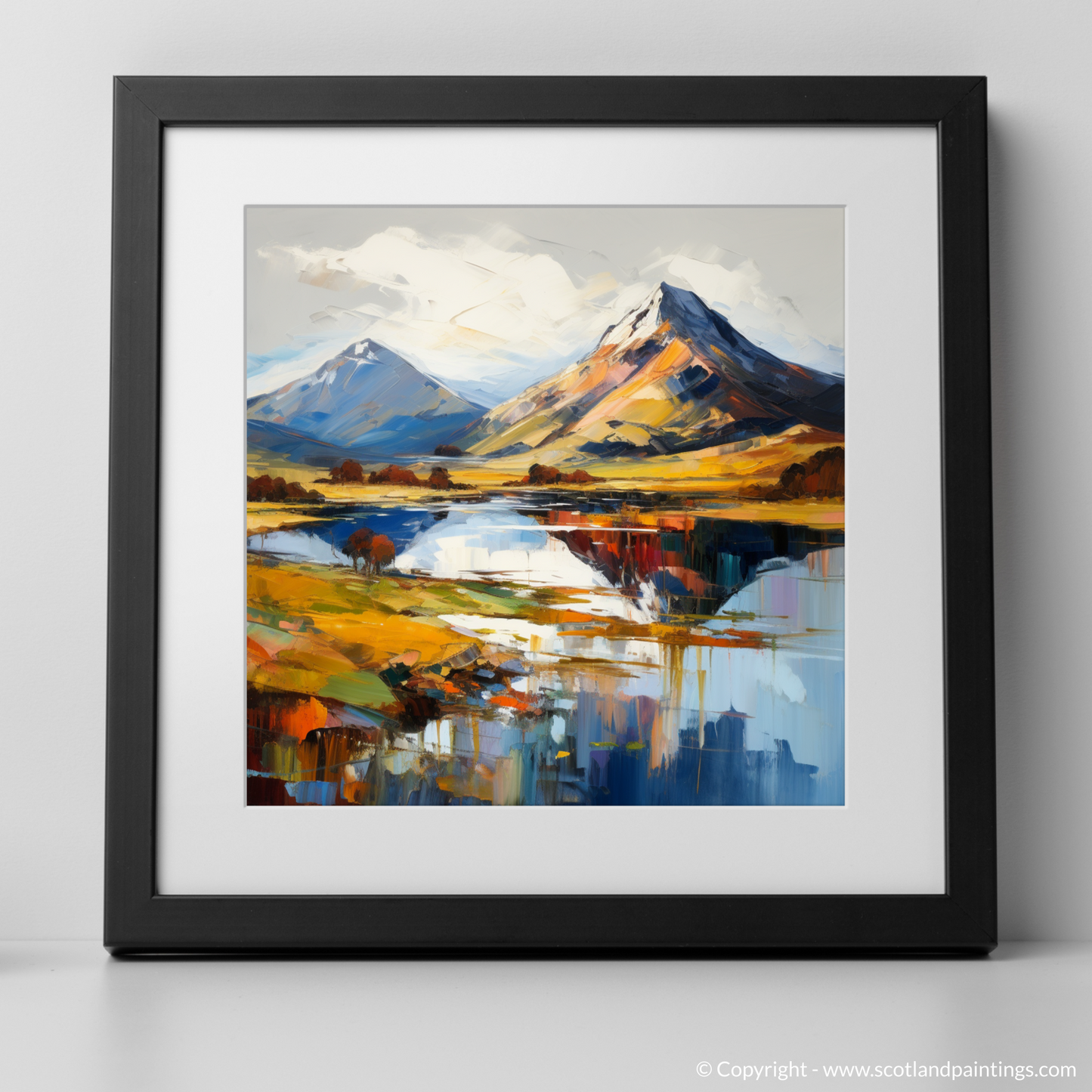 Art Print of Ben Vorlich (Loch Lomond) with a black frame