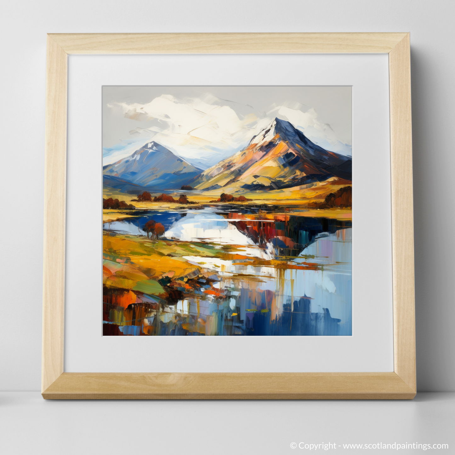 Art Print of Ben Vorlich (Loch Lomond) with a natural frame