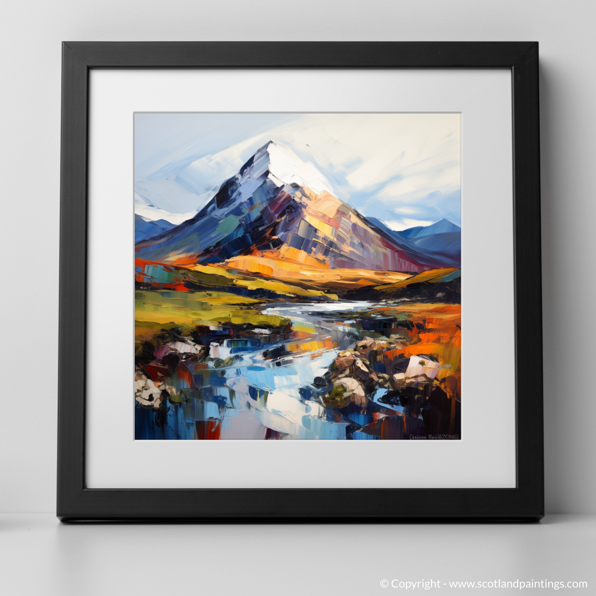 Art Print of Beinn a' Chròin with a black frame