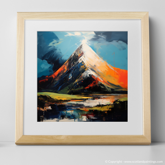 Art Print of Beinn a' Chròin with a natural frame