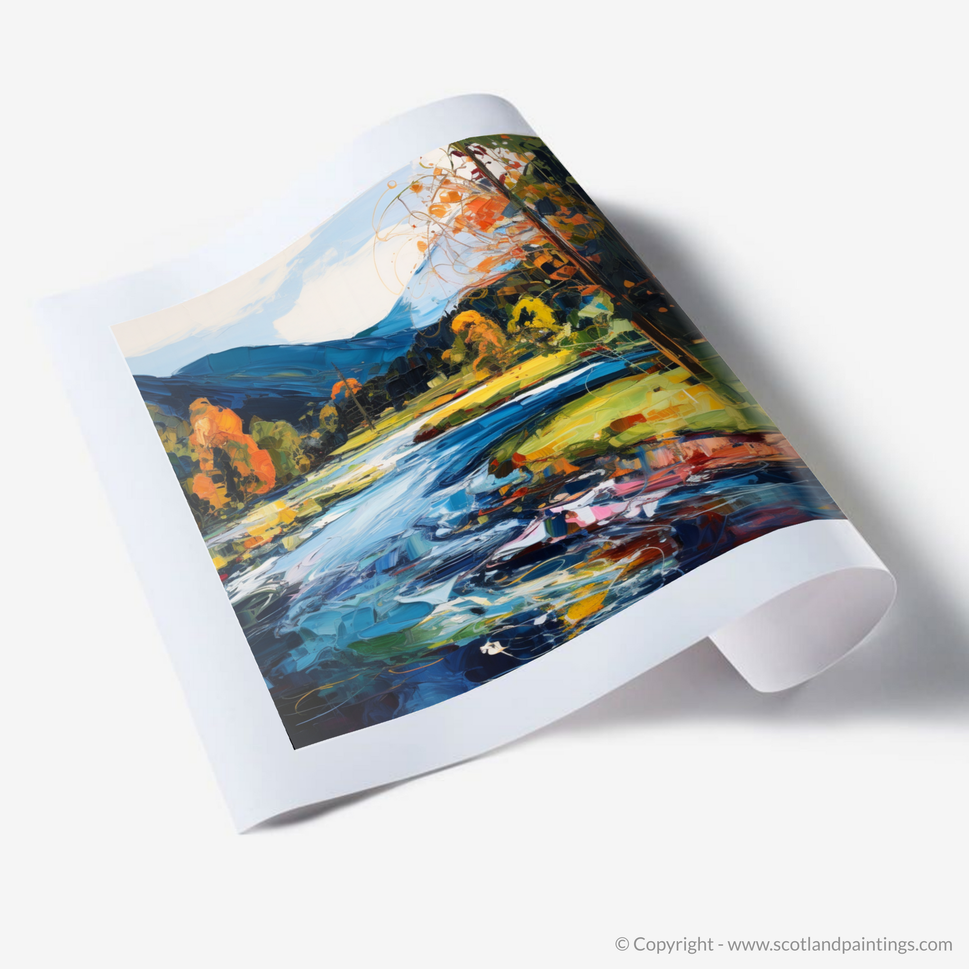 Art Print of River Lyon, Perthshire