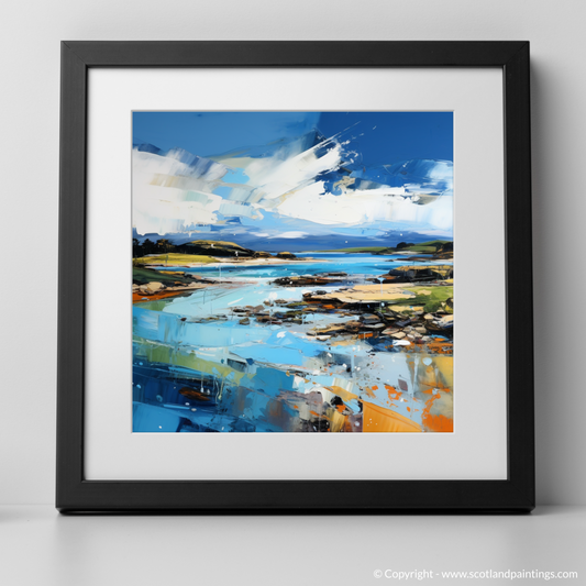 Art Print of Largo Bay, Fife with a black frame