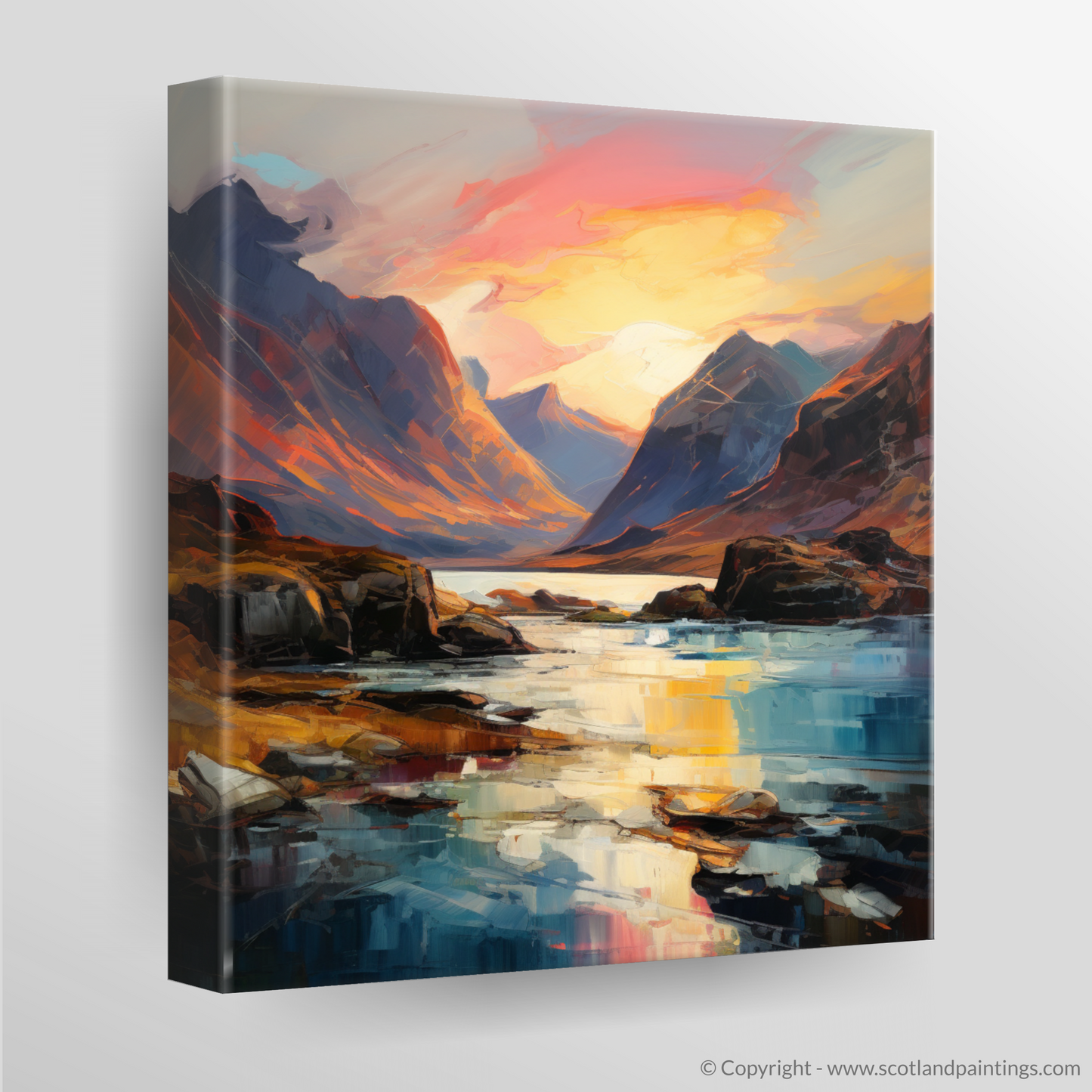 Canvas Print of Loch Coruisk at sunset