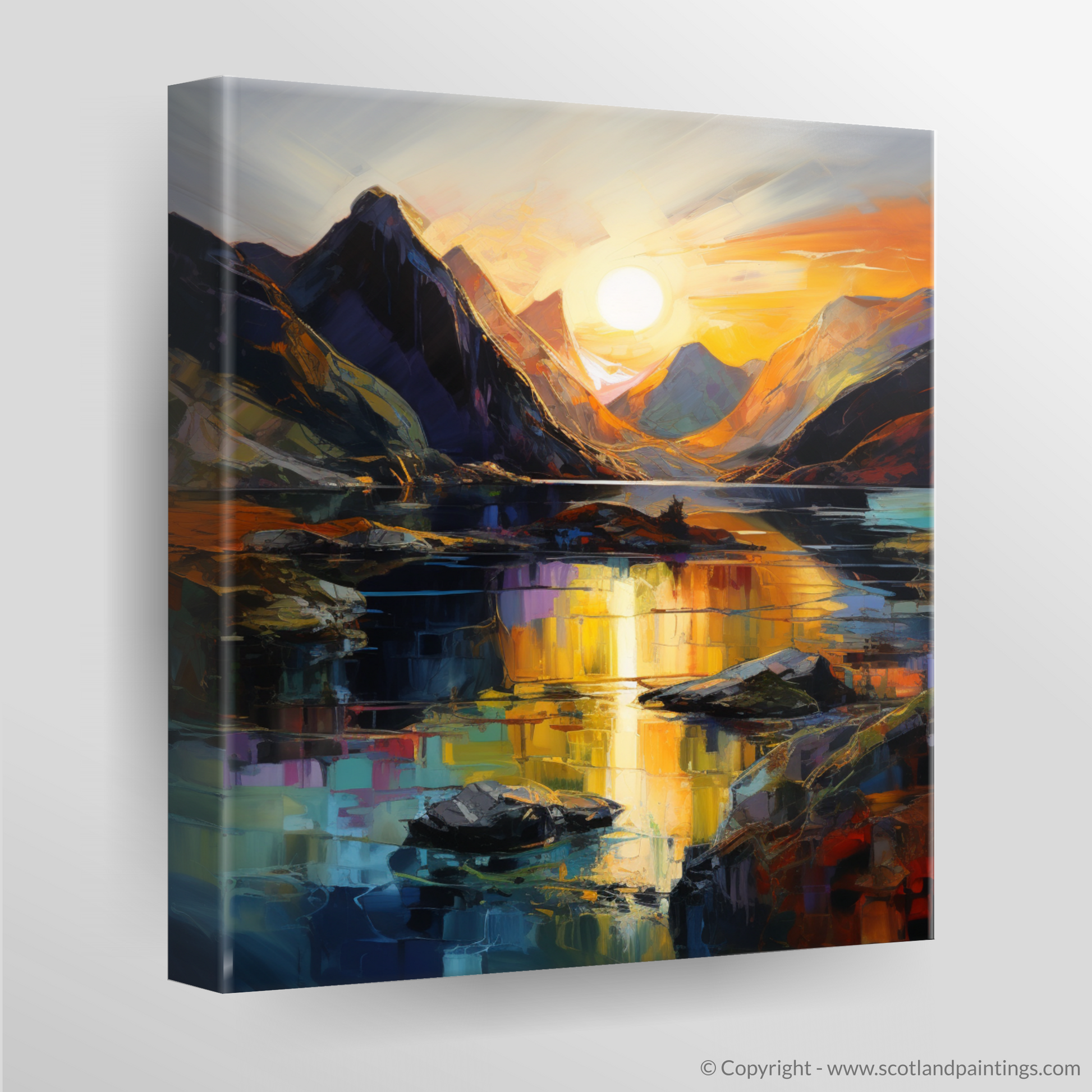 Canvas Print of Loch Coruisk at sunset