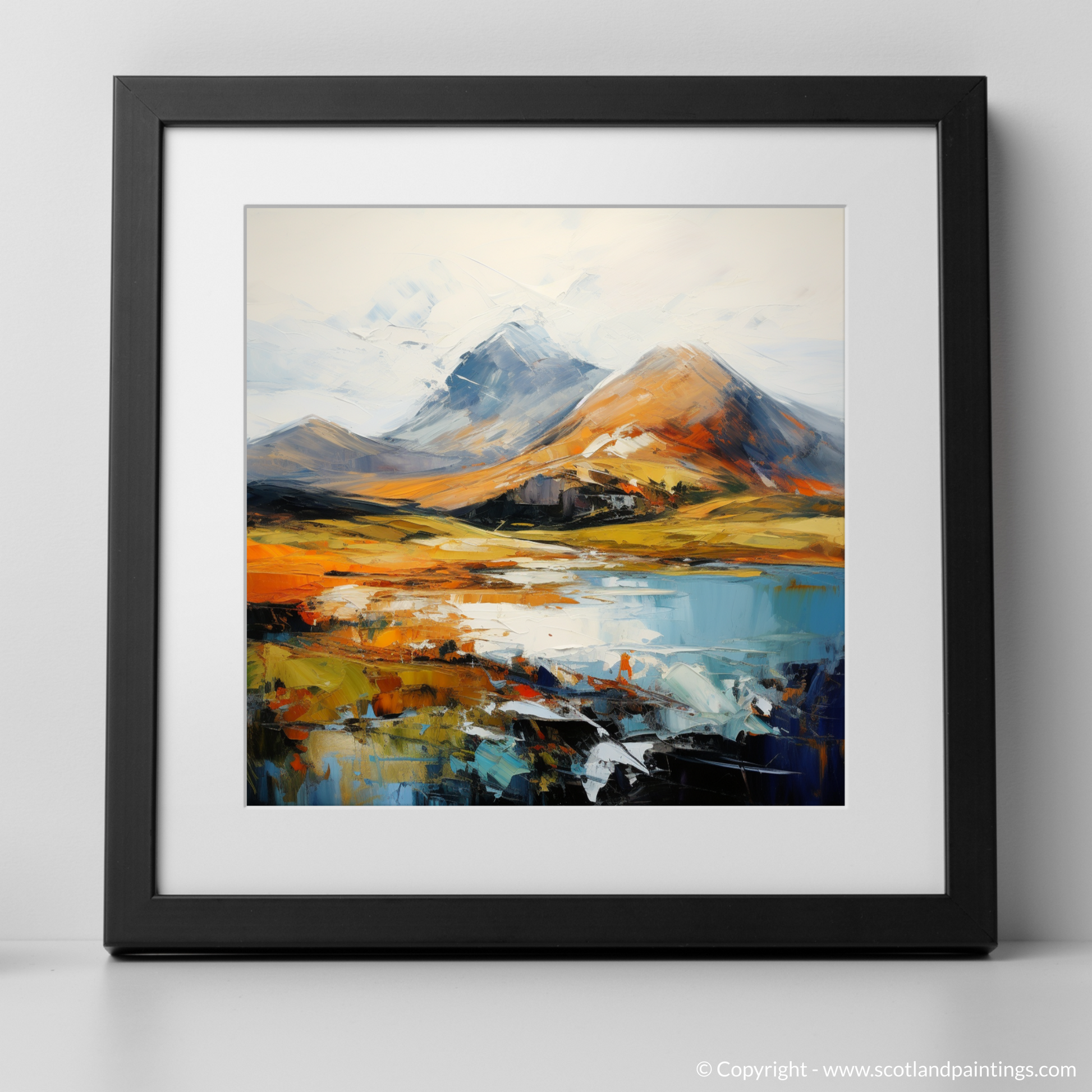 Art Print of Beinn Alligin, Wester Ross with a black frame