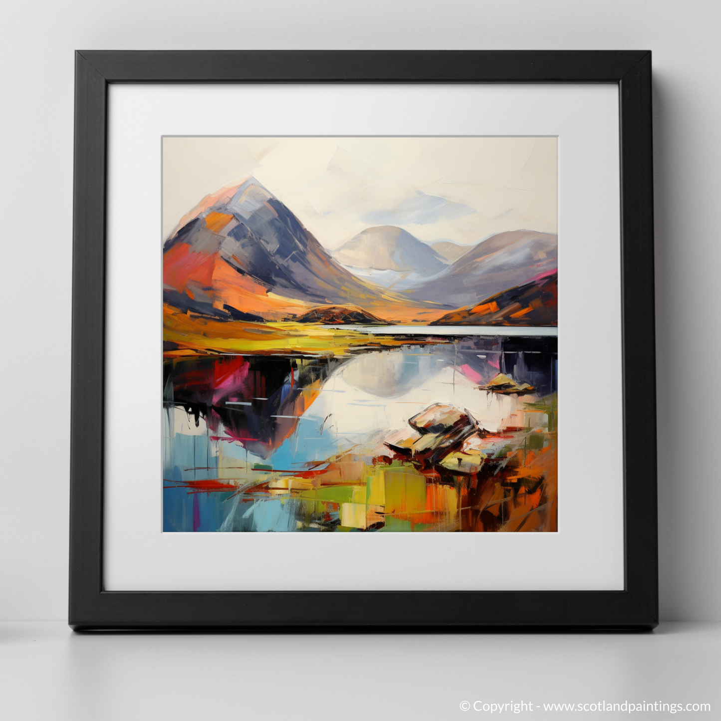 Art Print of Beinn Alligin, Wester Ross with a black frame