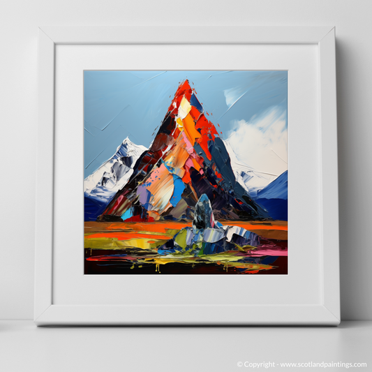 Art Print of Cairn Gorm with a white frame