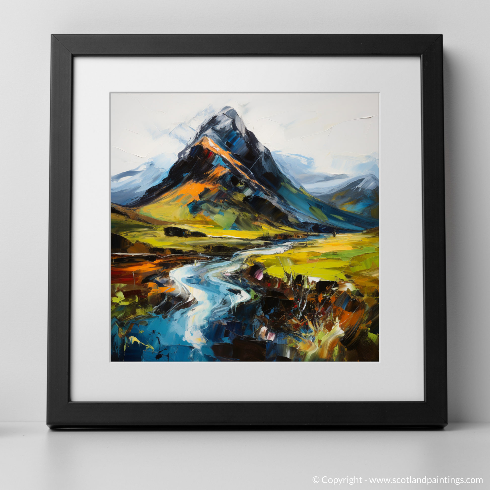 Art Print of Beinn Ghlas with a black frame