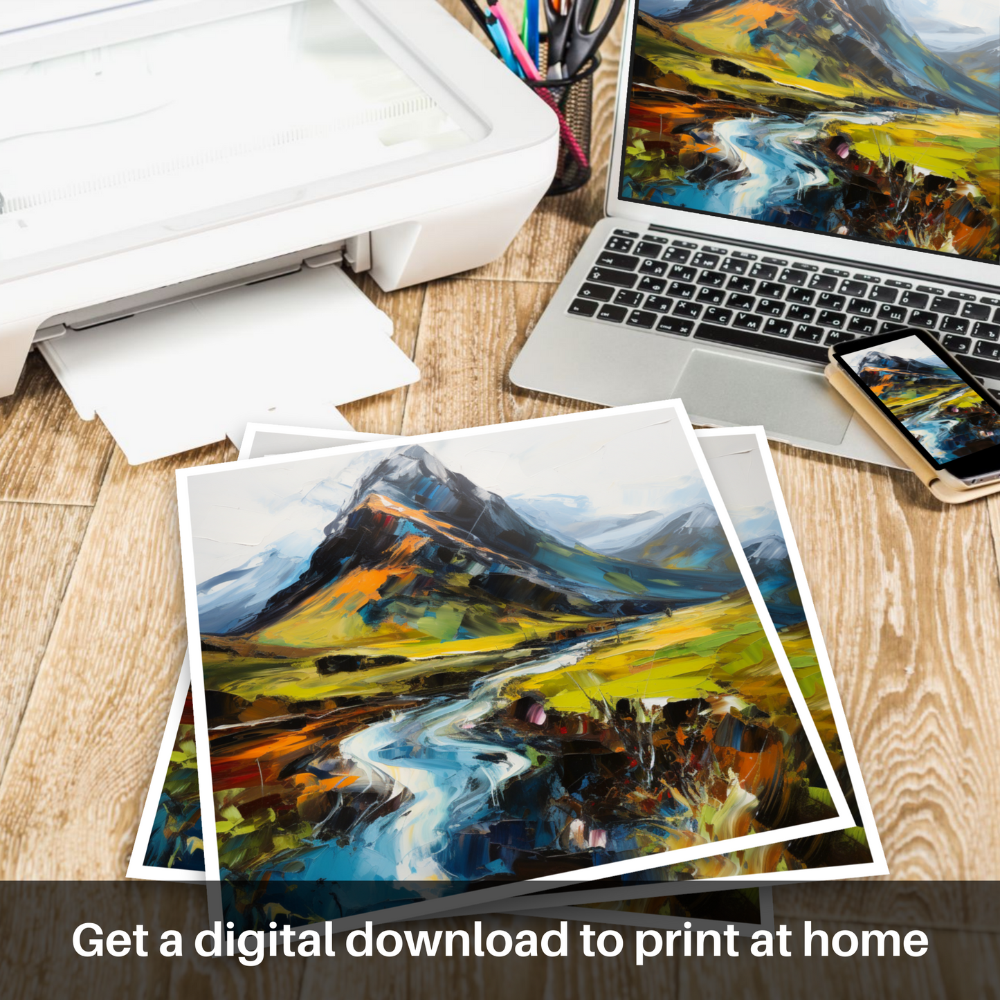 Downloadable and printable picture of Beinn Ghlas