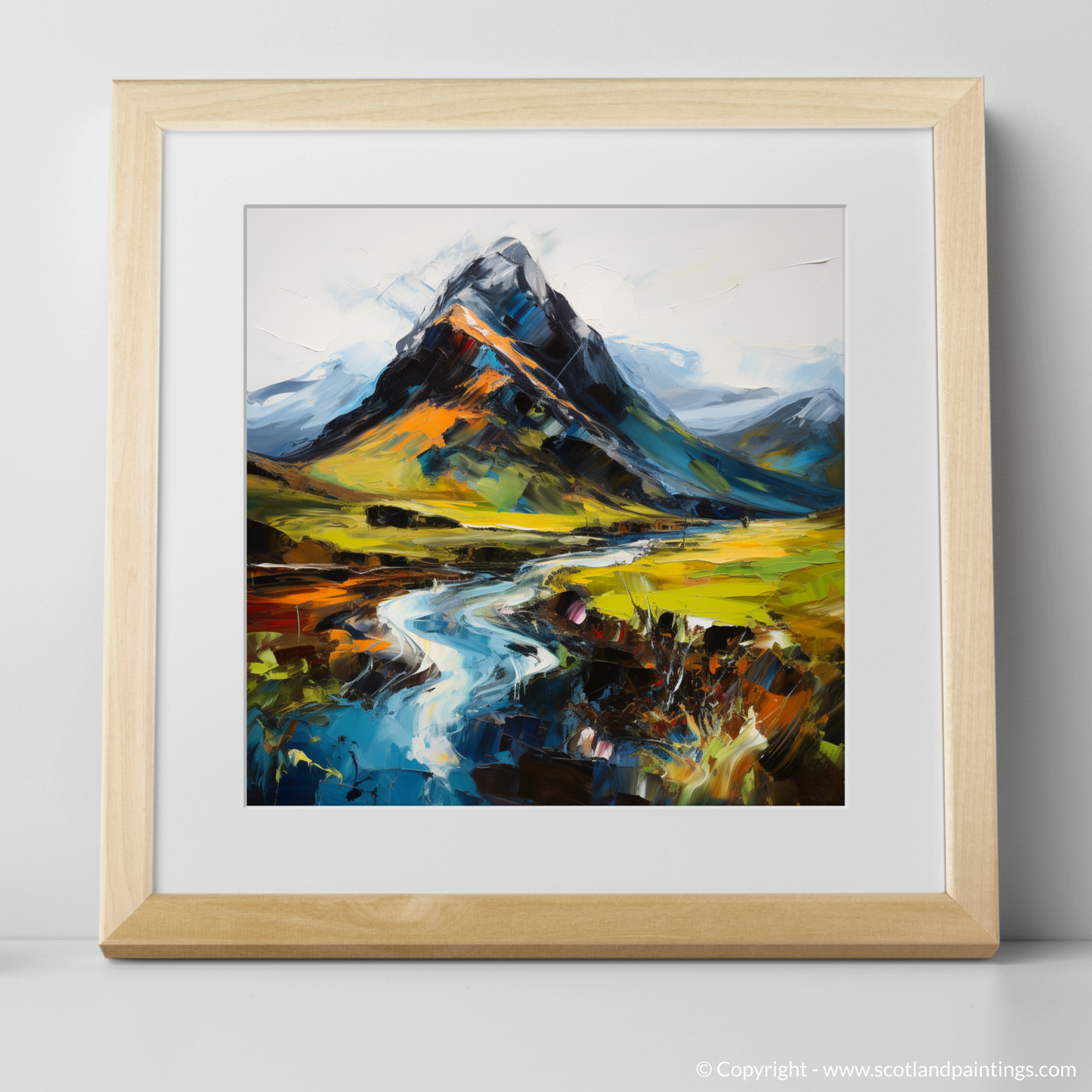 Art Print of Beinn Ghlas with a natural frame