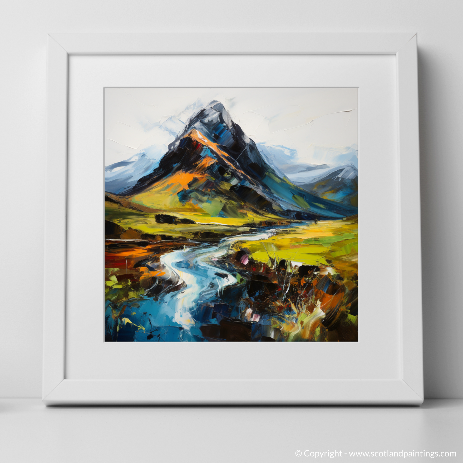 Art Print of Beinn Ghlas with a white frame