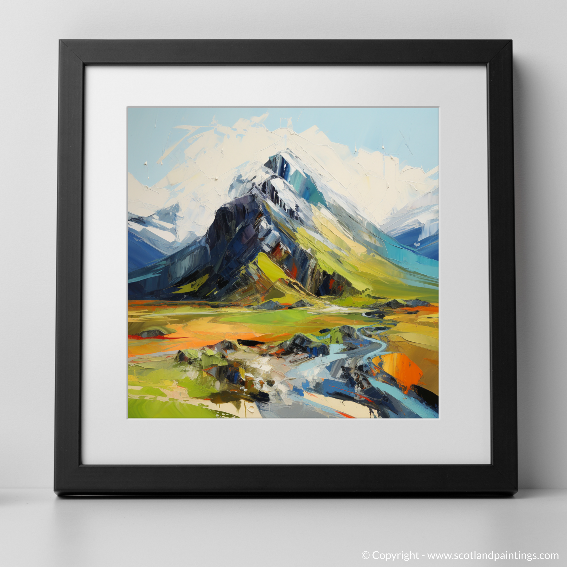 Art Print of Beinn Ghlas with a black frame