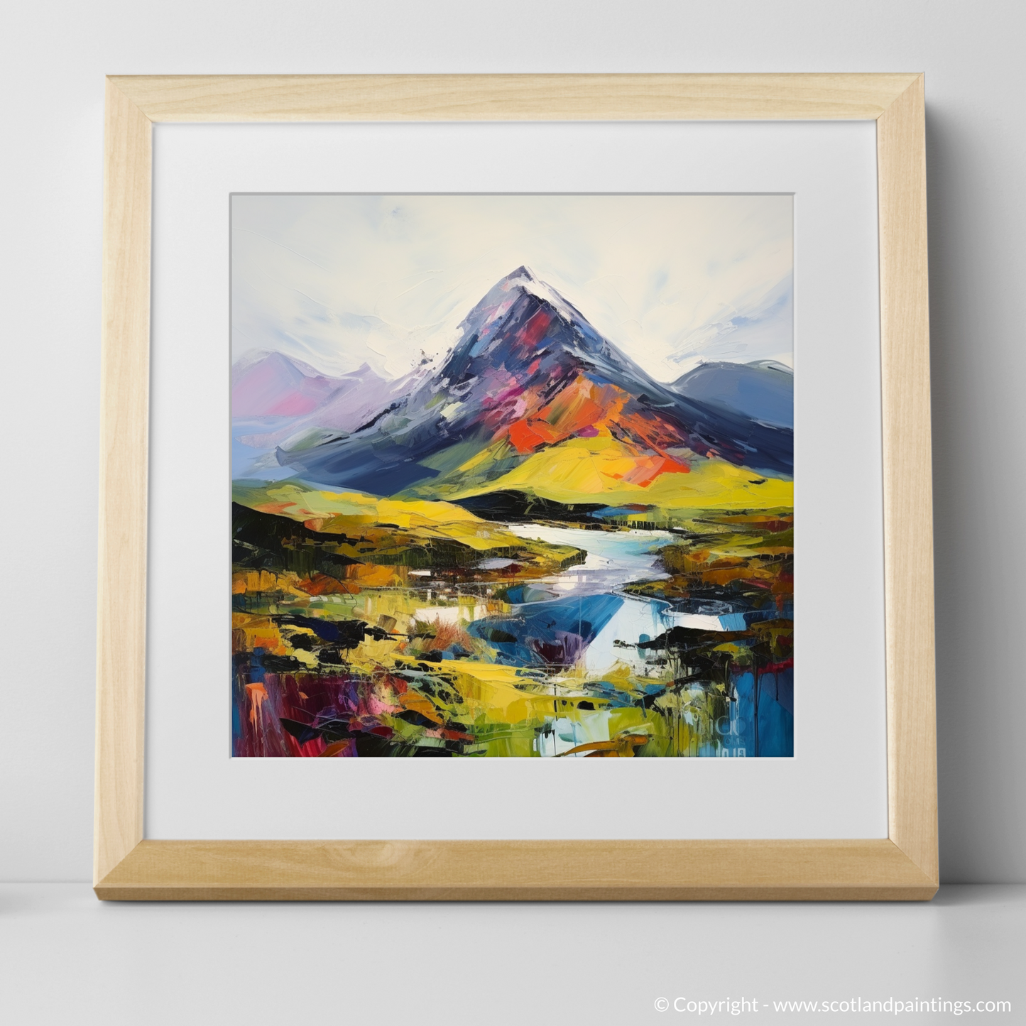 Art Print of Beinn Ghlas with a natural frame