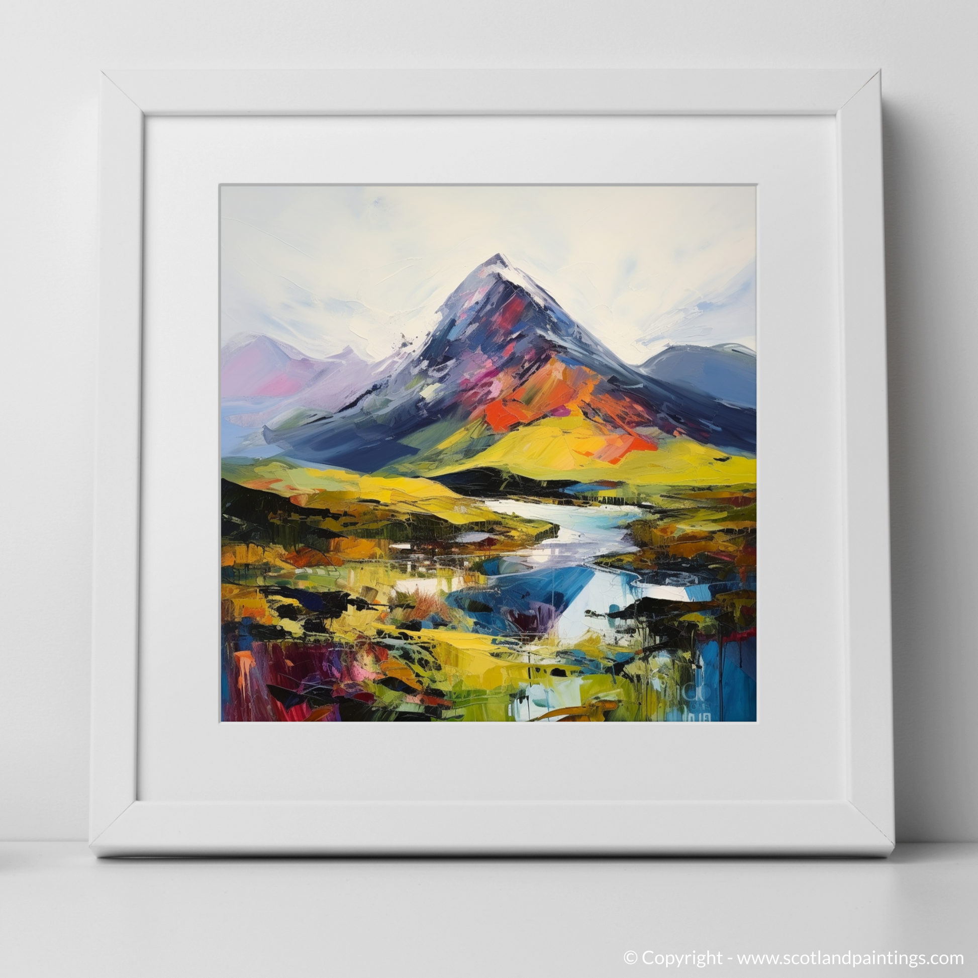 Art Print of Beinn Ghlas with a white frame