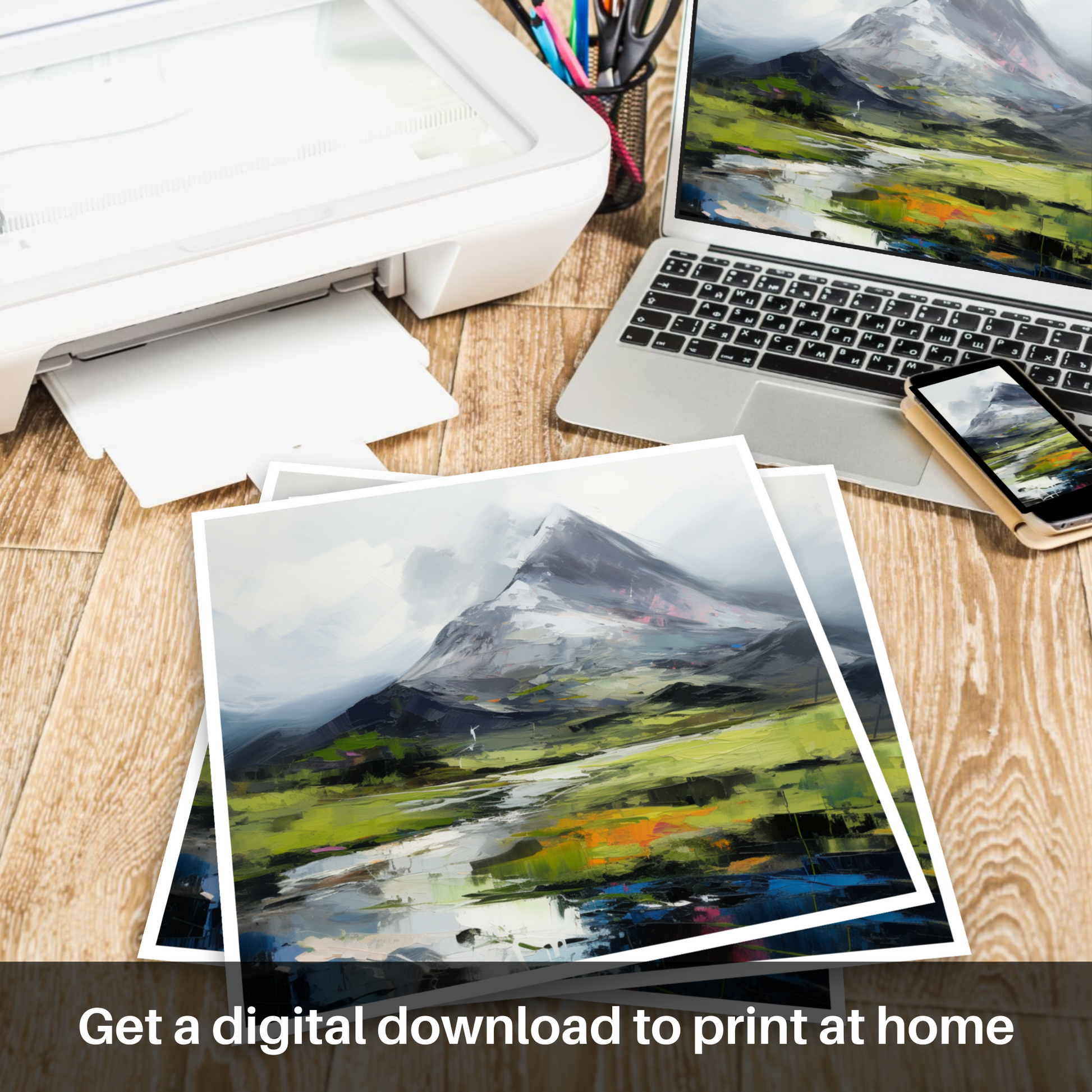 Downloadable and printable picture of Beinn Ghlas