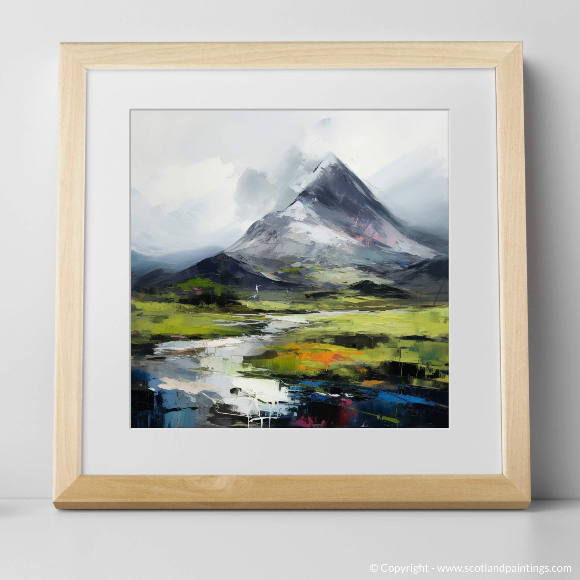 Art Print of Beinn Ghlas with a natural frame