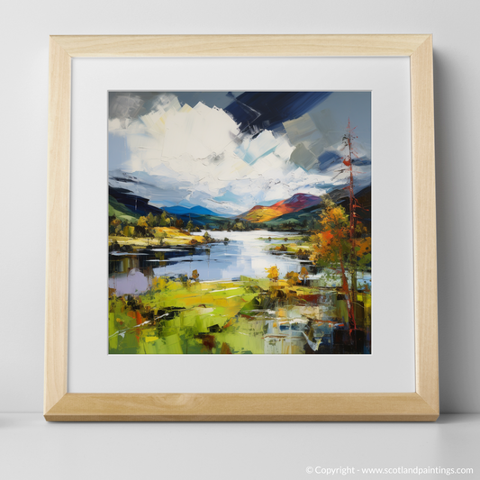 Art Print of Loch Awe, Argyll and Bute with a natural frame