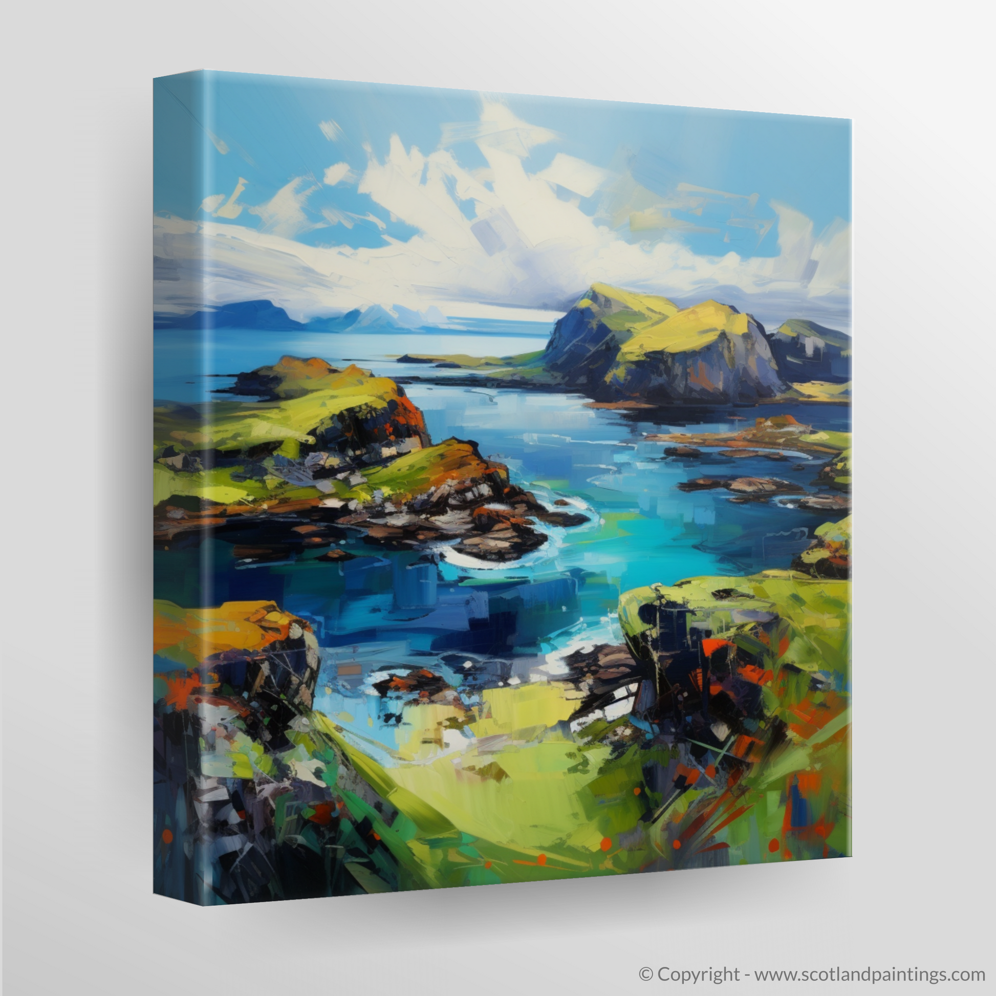 Canvas Print of Isle of Skye's smaller isles, Inner Hebrides