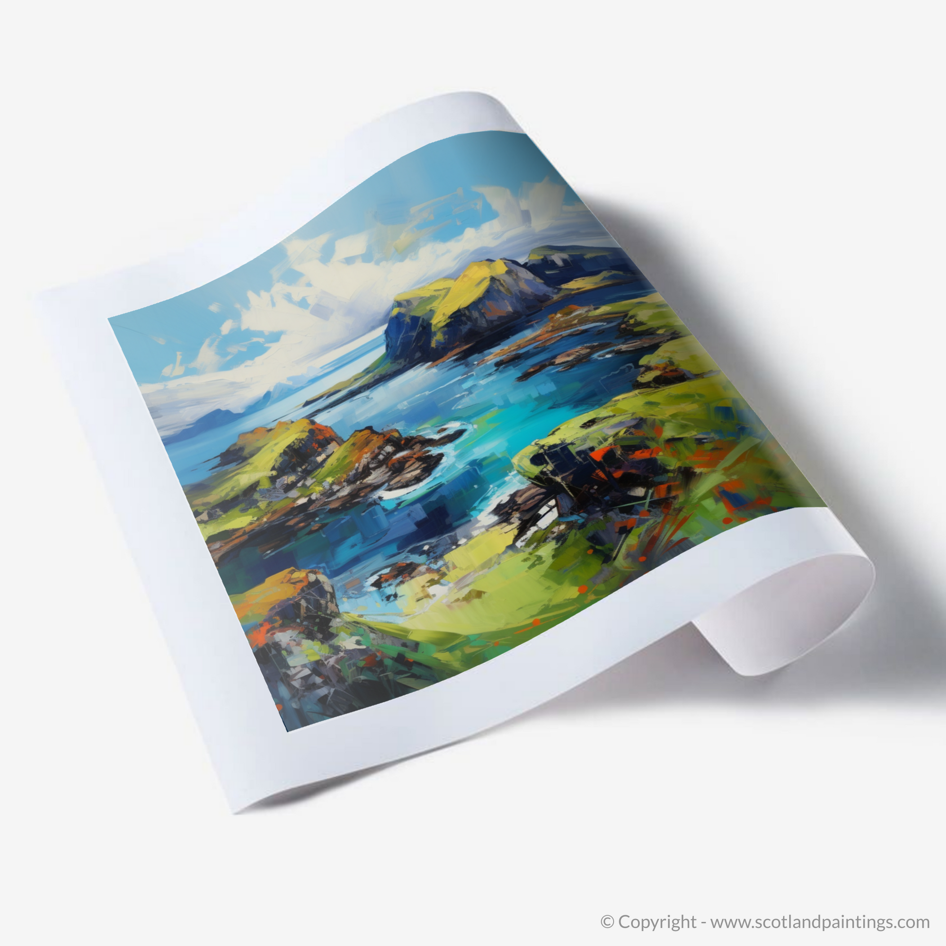 Art Print of Isle of Skye's smaller isles, Inner Hebrides