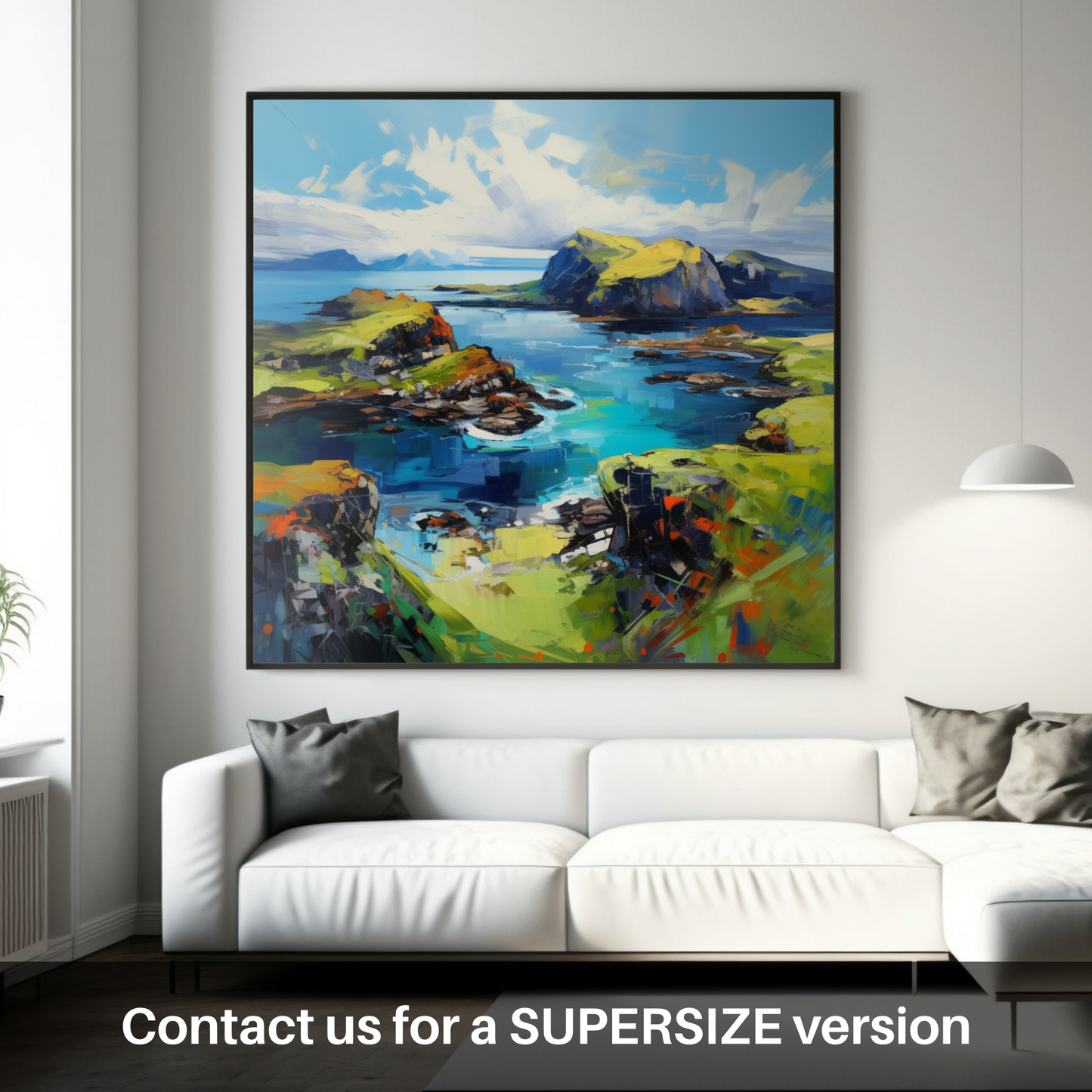 Huge supersize print of Isle of Skye's smaller isles, Inner Hebrides