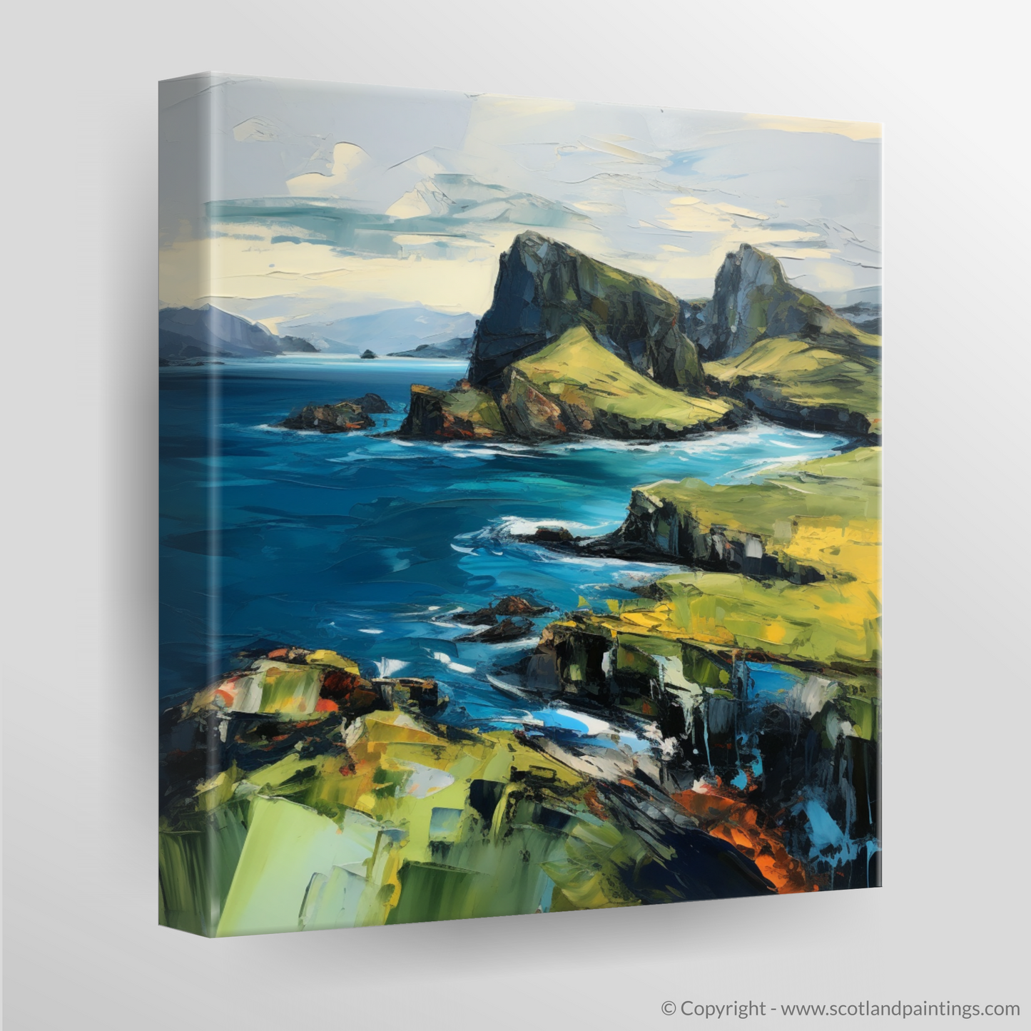 Canvas Print of Isle of Skye's smaller isles, Inner Hebrides