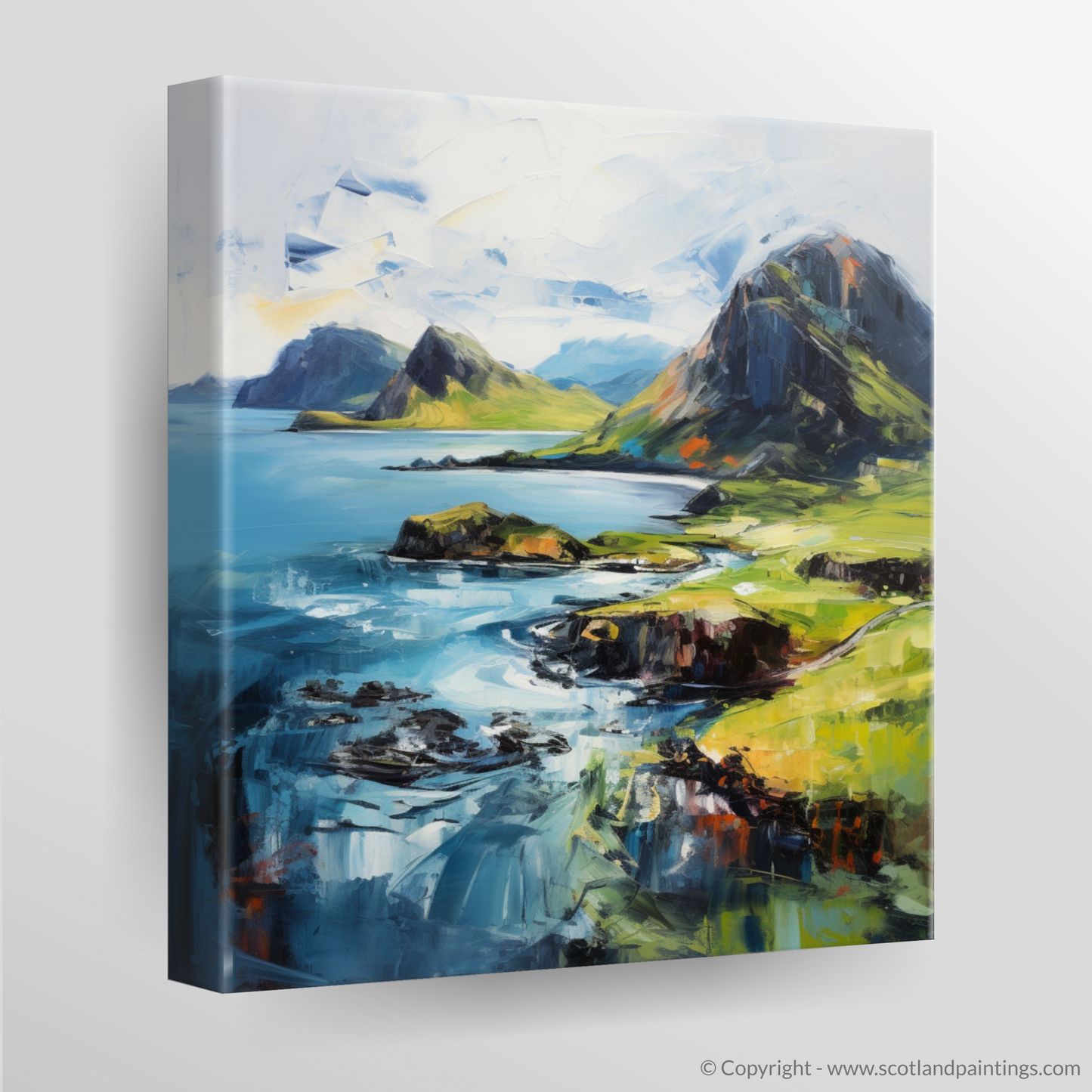 Canvas Print of Isle of Skye's smaller isles, Inner Hebrides