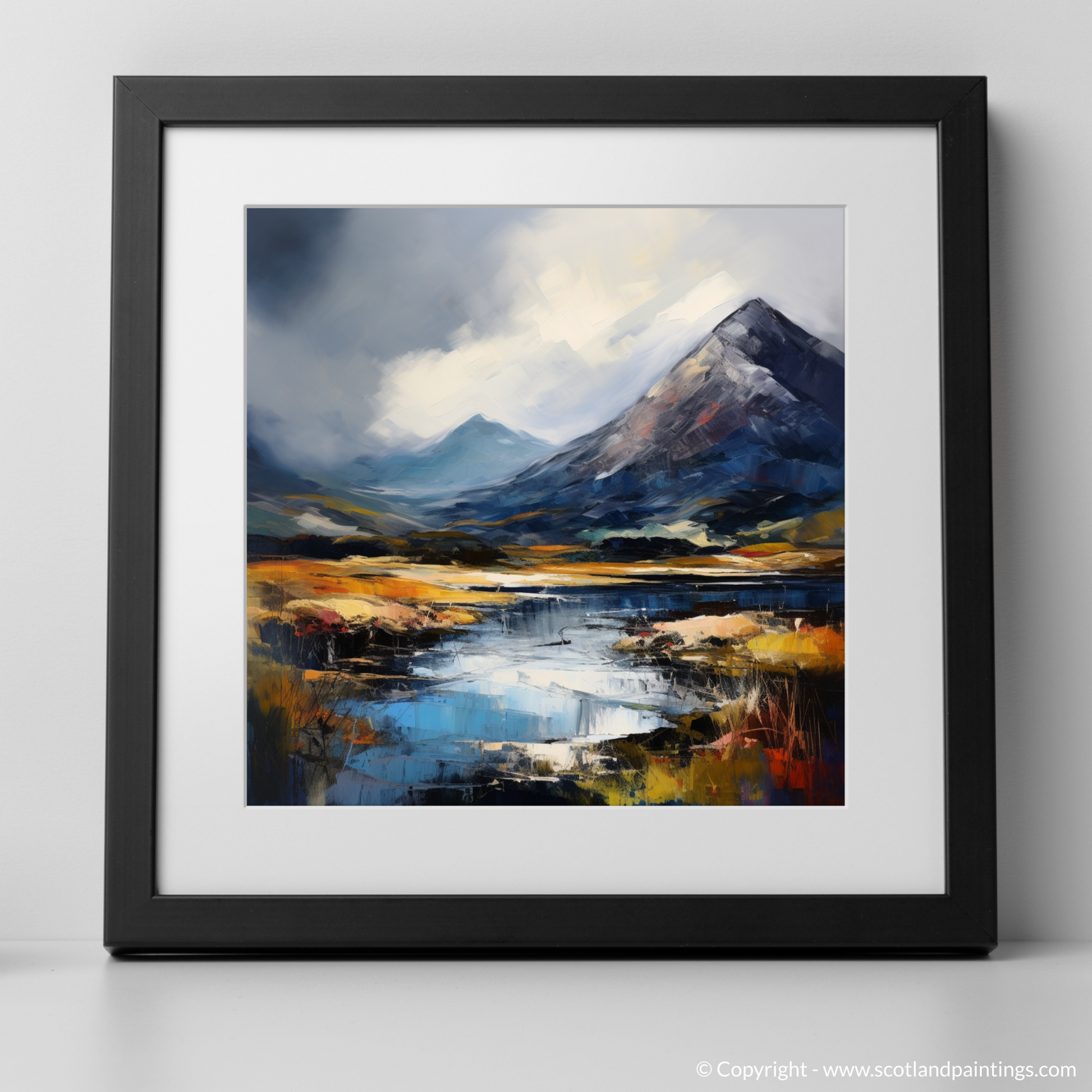 Art Print of Beinn Narnain with a black frame