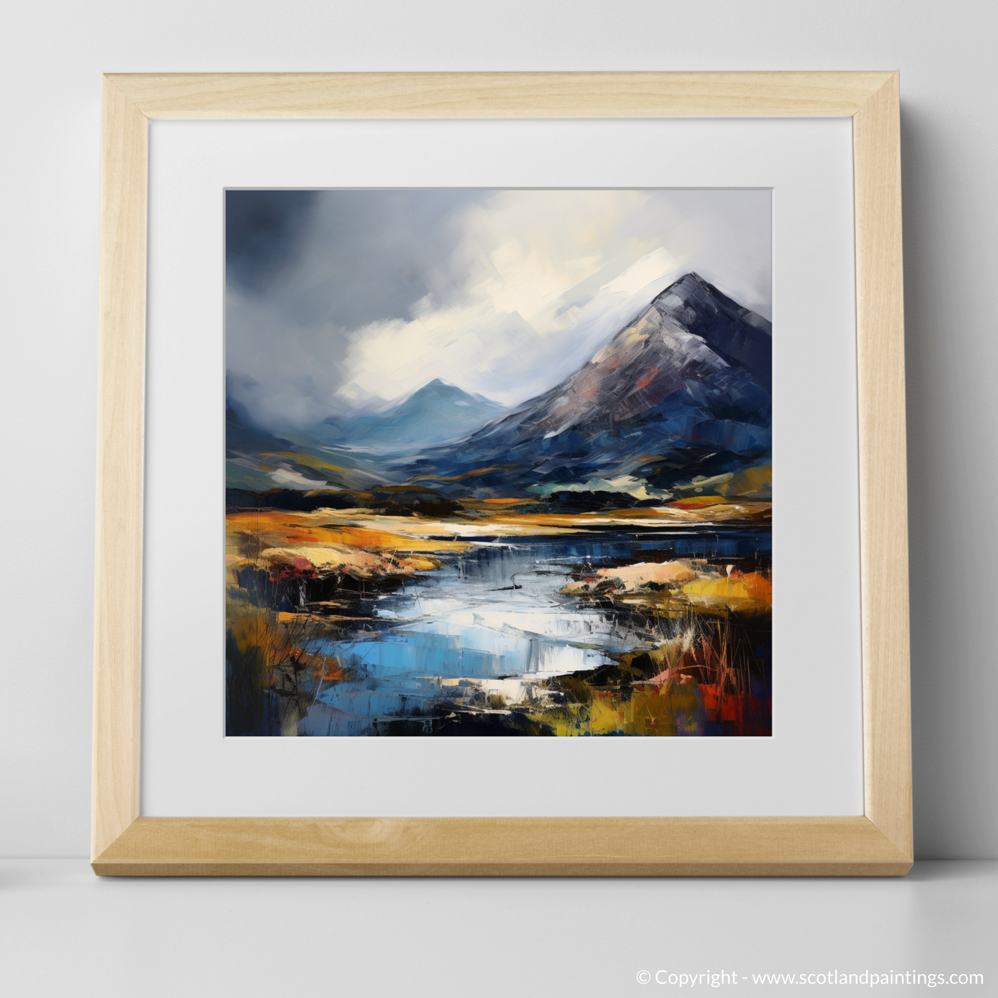 Art Print of Beinn Narnain with a natural frame