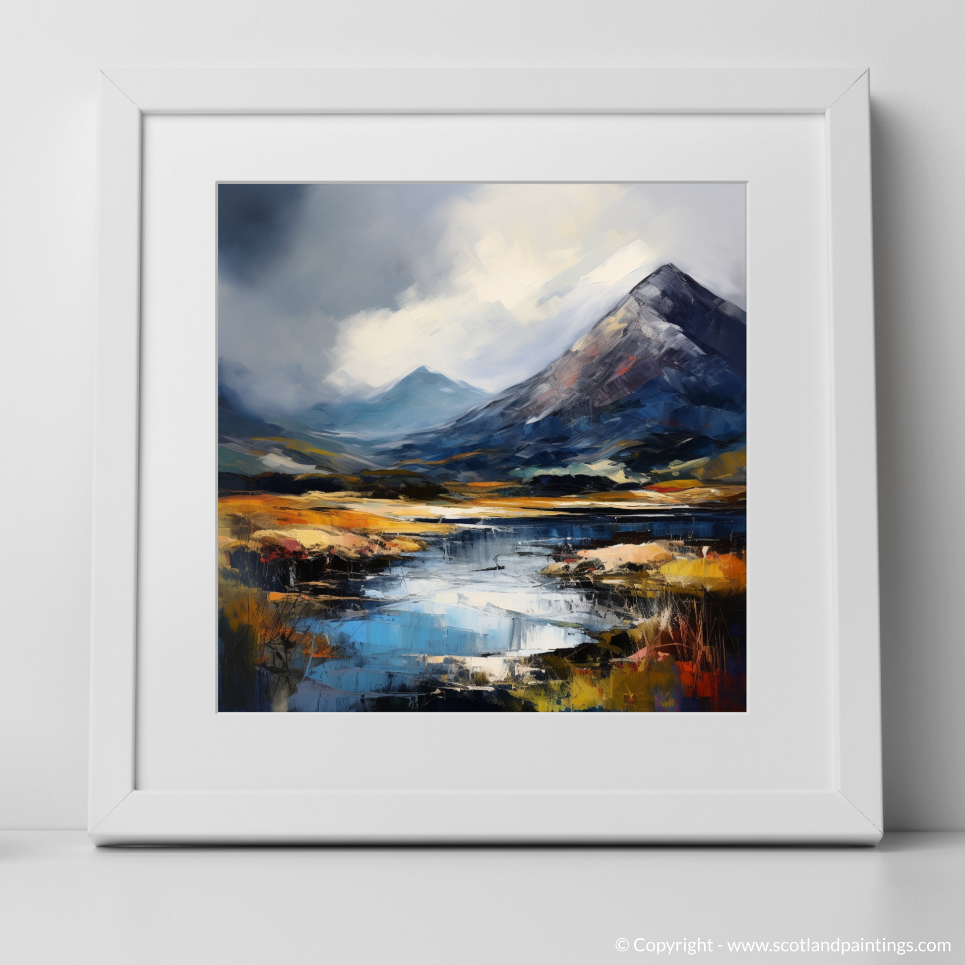 Art Print of Beinn Narnain with a white frame