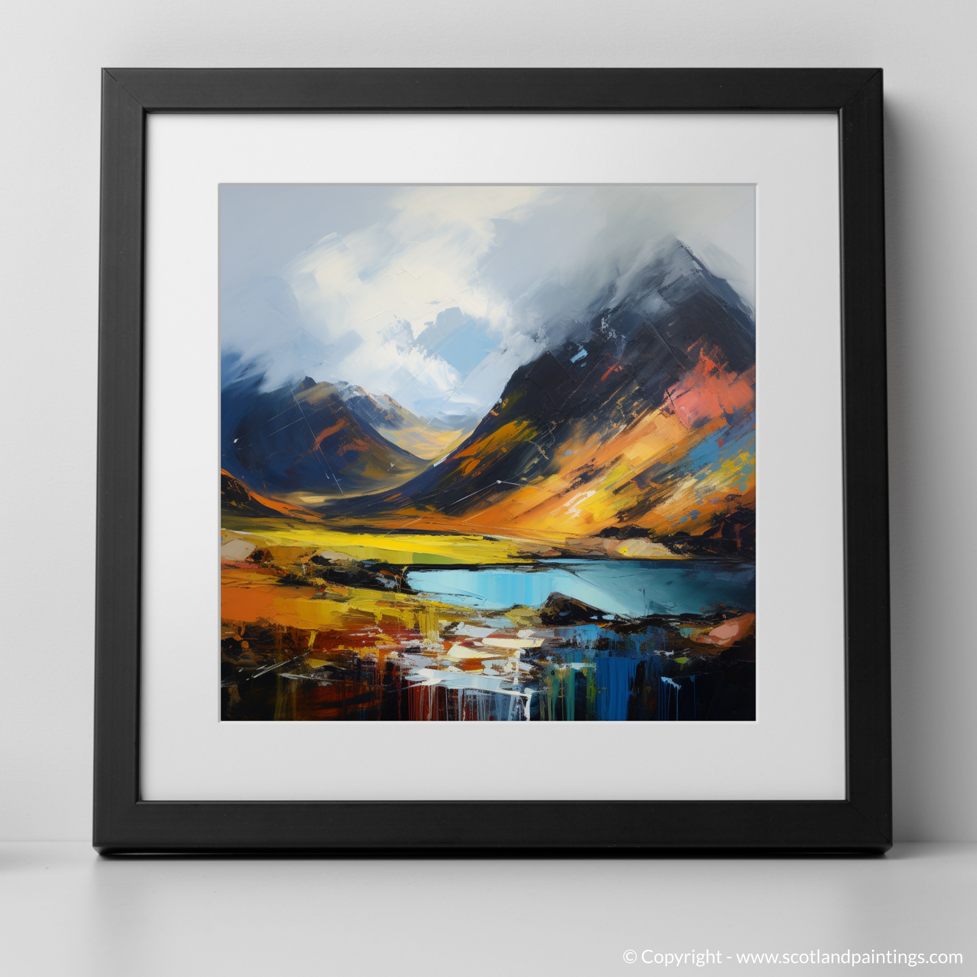 Art Print of Beinn Narnain with a black frame