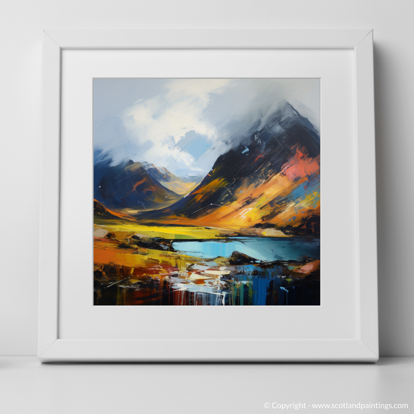 Art Print of Beinn Narnain with a white frame