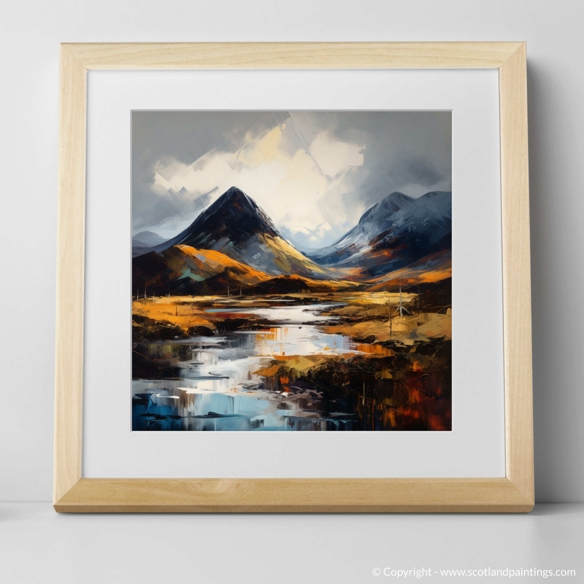 Art Print of Beinn Narnain with a natural frame