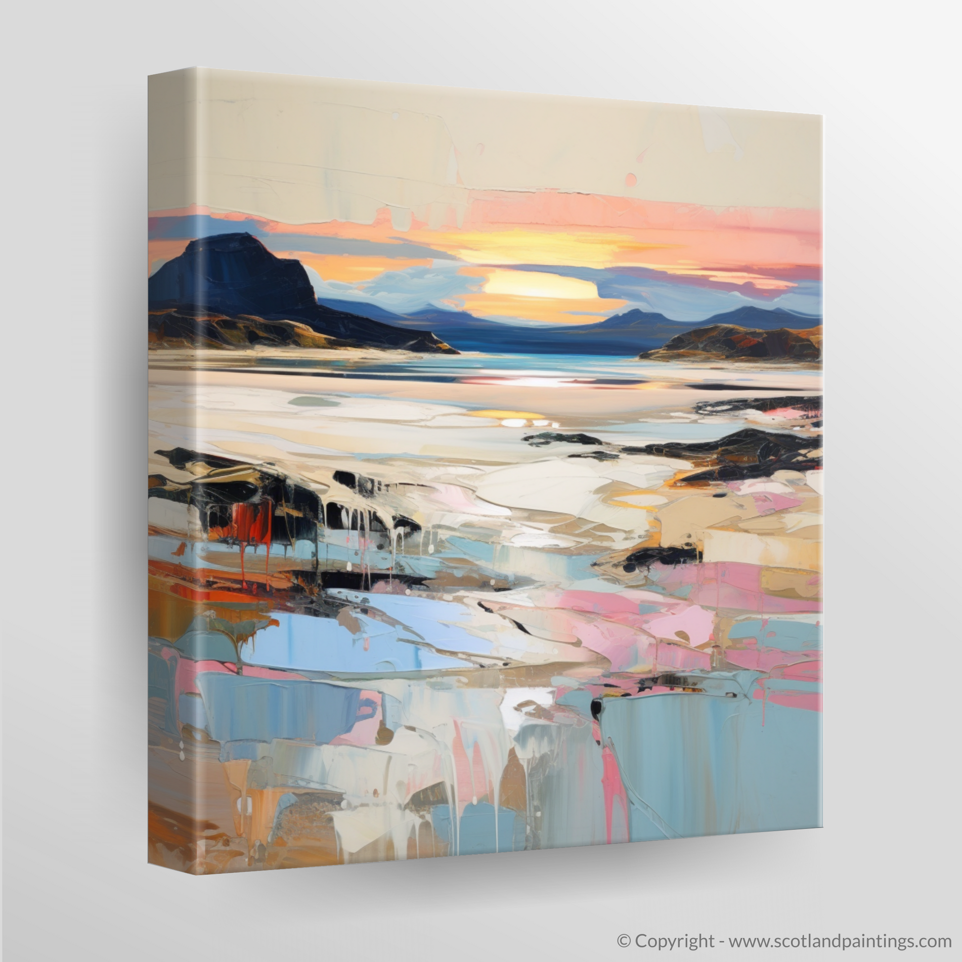 Canvas Print of Mellon Udrigle Beach at dusk