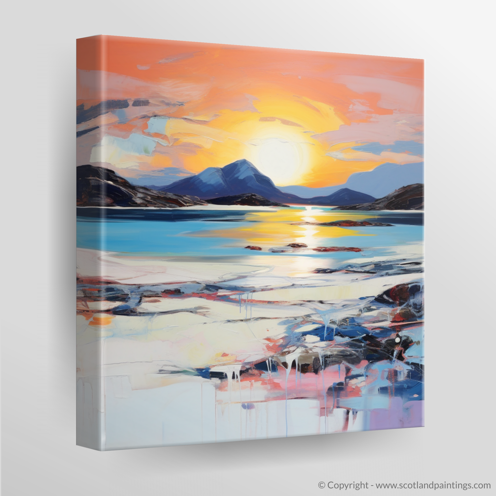 Canvas Print of Mellon Udrigle Beach at dusk