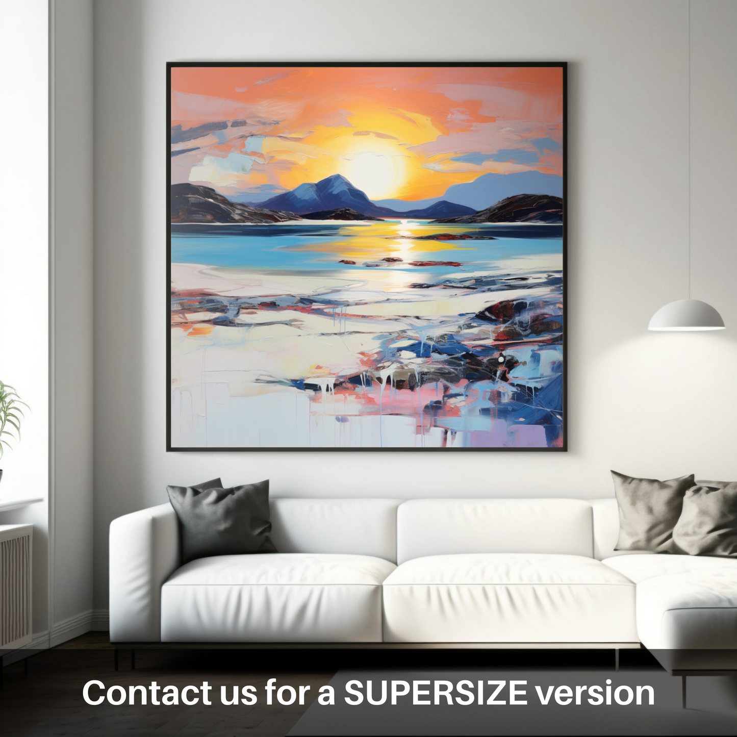 Huge supersize print of Mellon Udrigle Beach at dusk