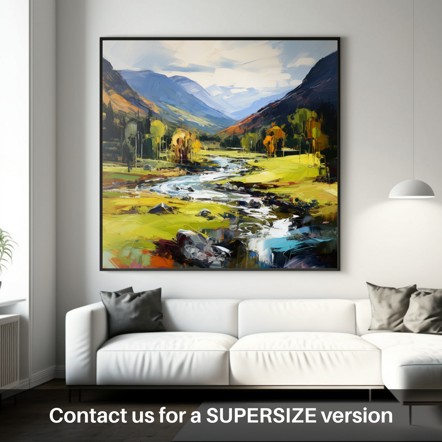 Huge supersize print of Glen Lyon, Perthshire