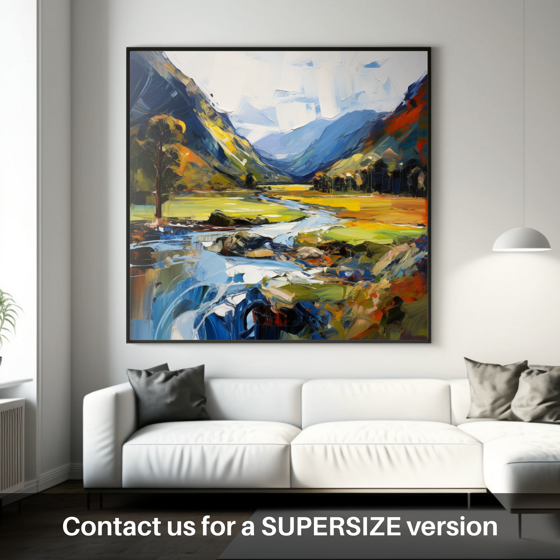 Huge supersize print of Glen Lyon, Perthshire