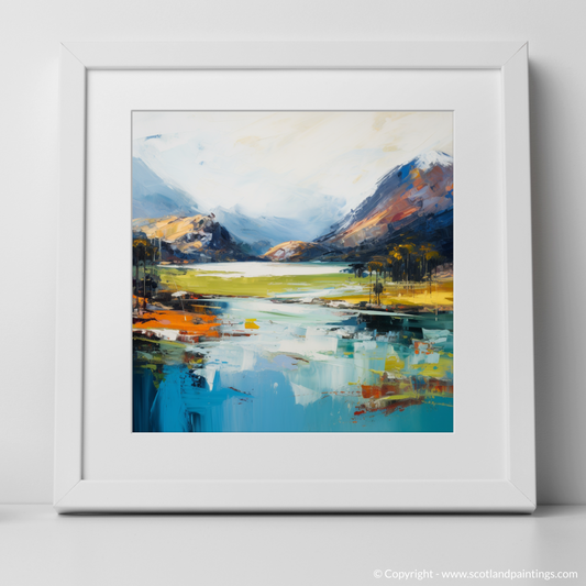 Art Print of Loch Shiel, Highlands with a white frame