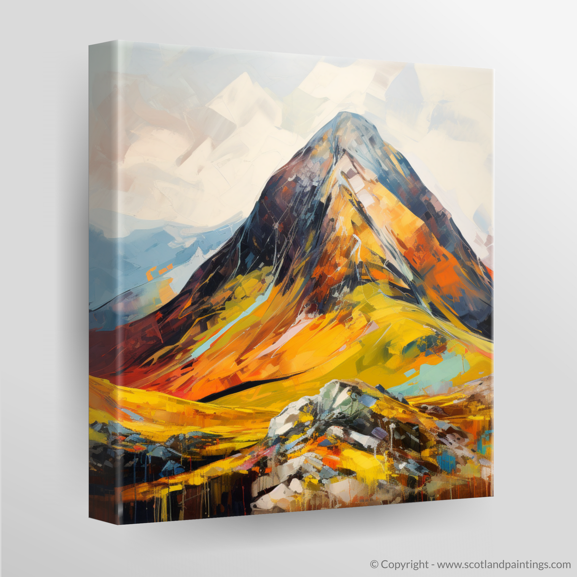 Canvas Print of Stob Coire Raineach (Buachaille Etive Beag)