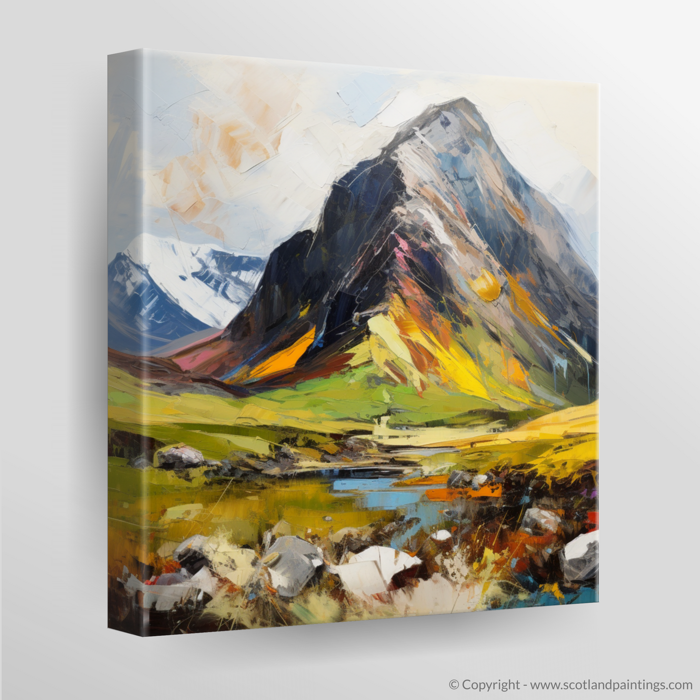 Canvas Print of Stob Coire Raineach (Buachaille Etive Beag)