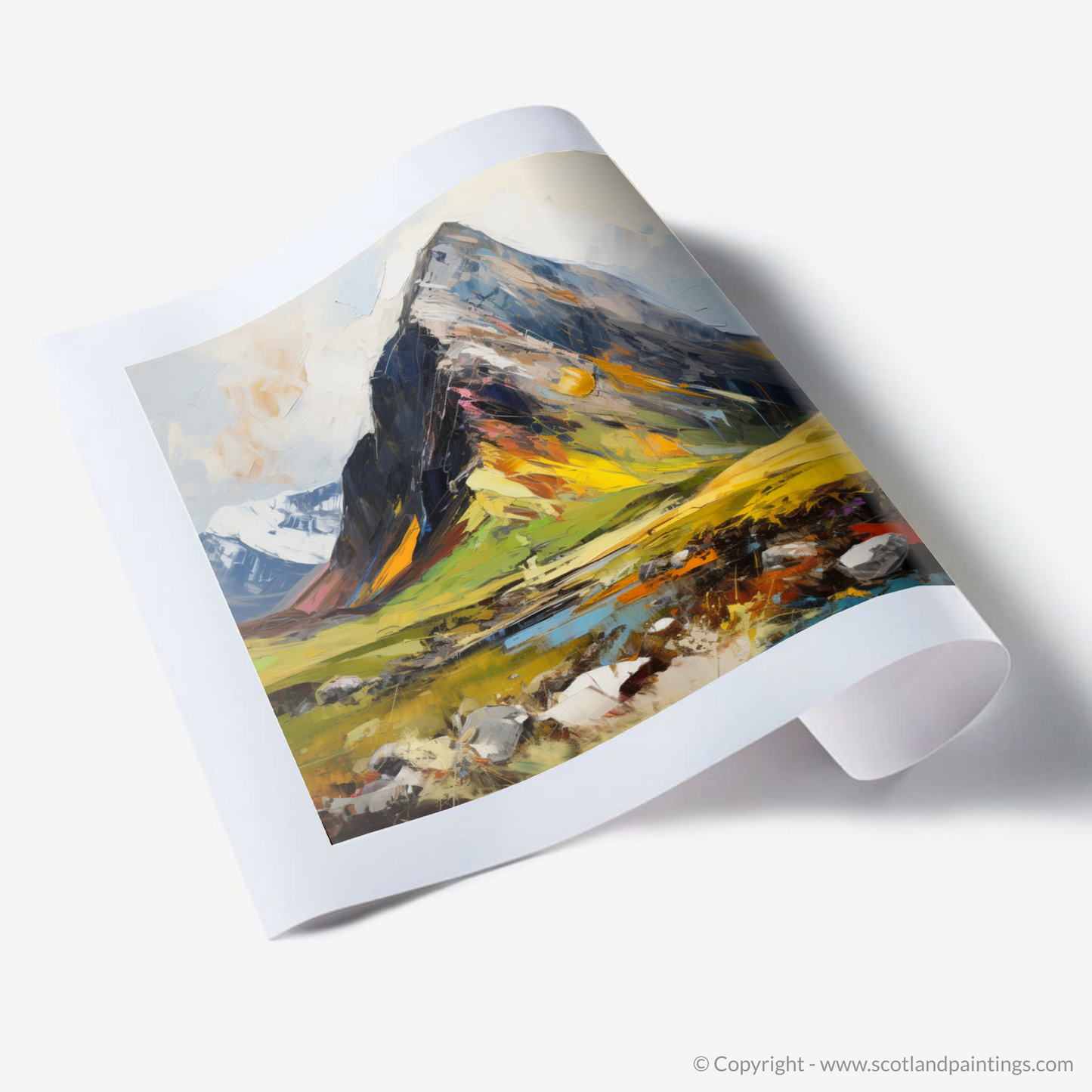 Art Print of Stob Coire Raineach (Buachaille Etive Beag)