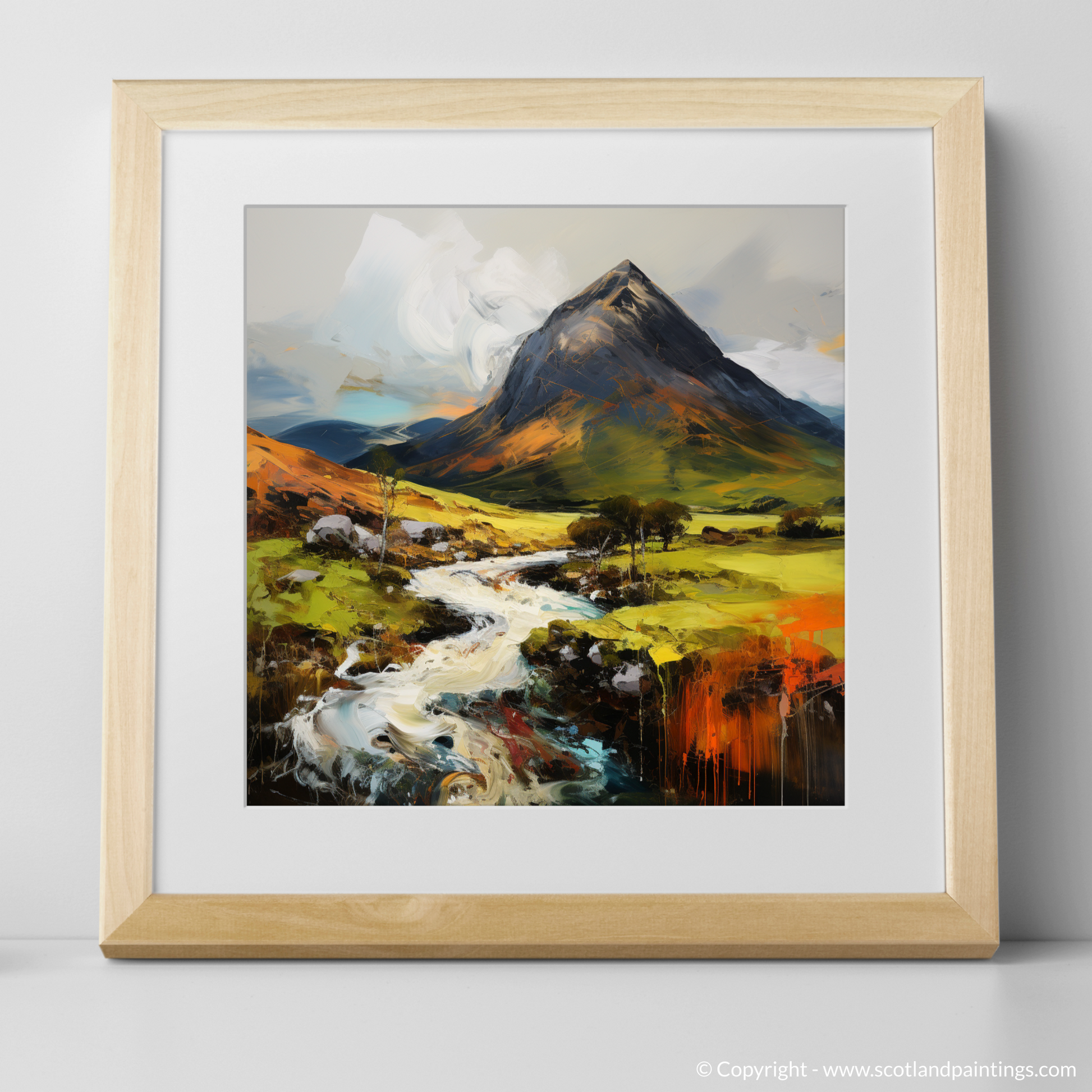 Art Print of Cruach Àrdrain with a natural frame