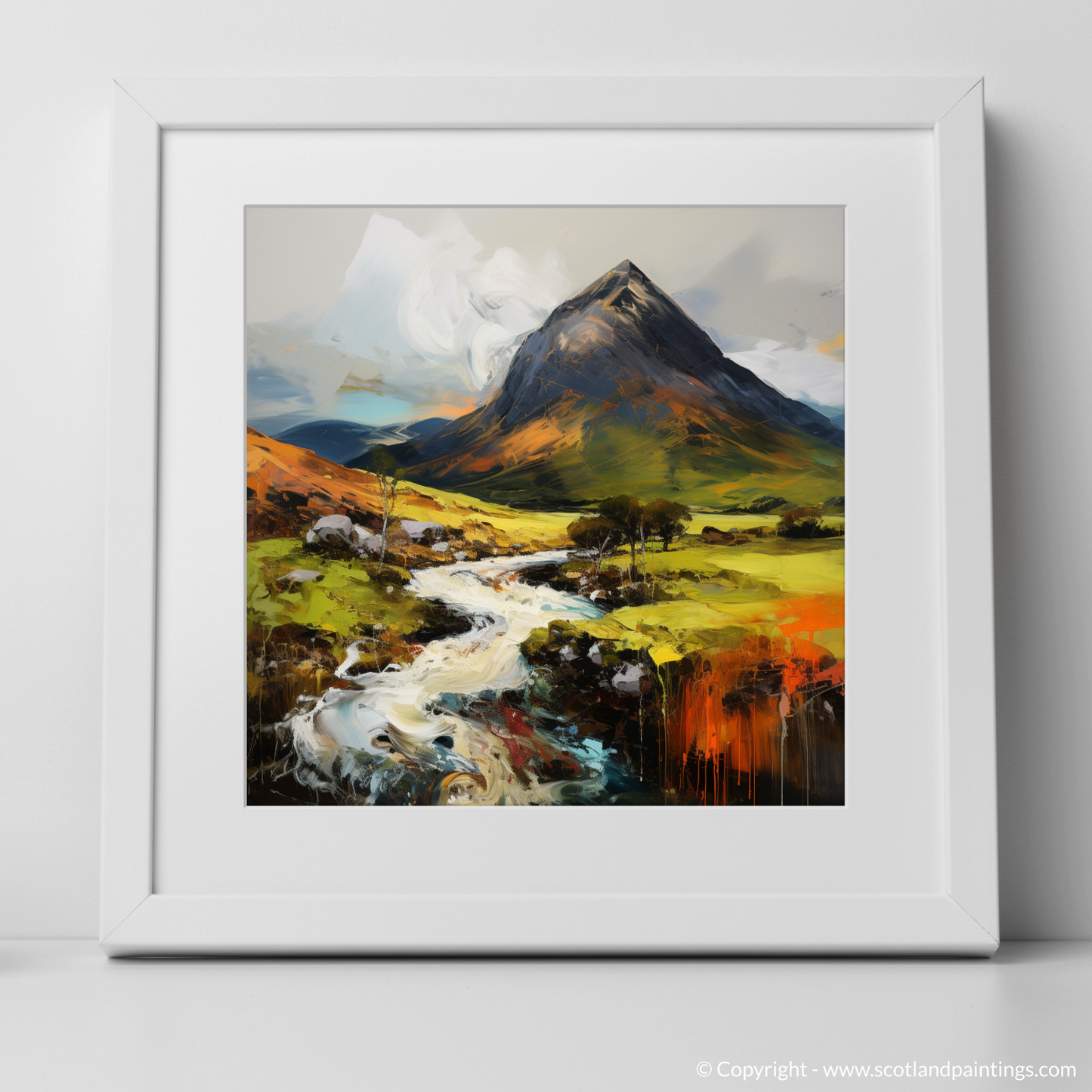 Art Print of Cruach Àrdrain with a white frame