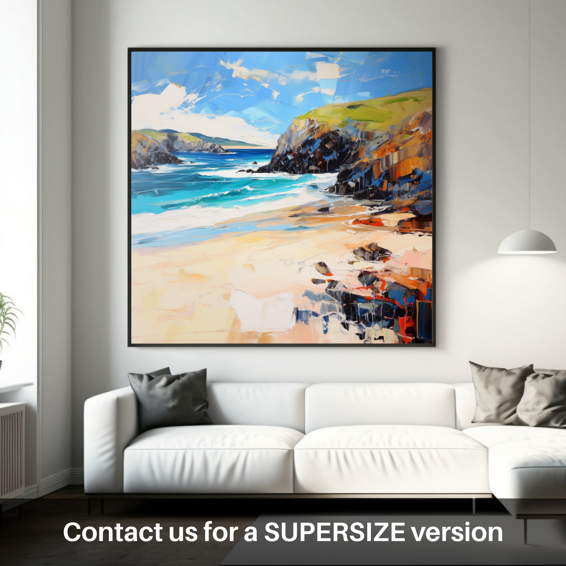 Huge supersize print of Durness Beach, Sutherland