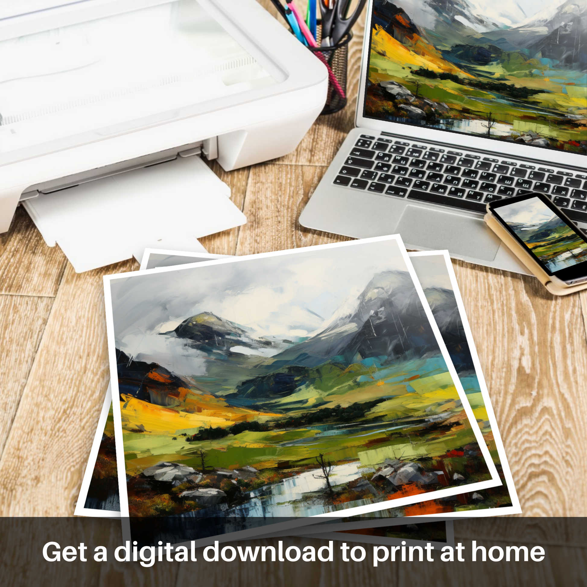 Downloadable and printable picture of Meall Greigh