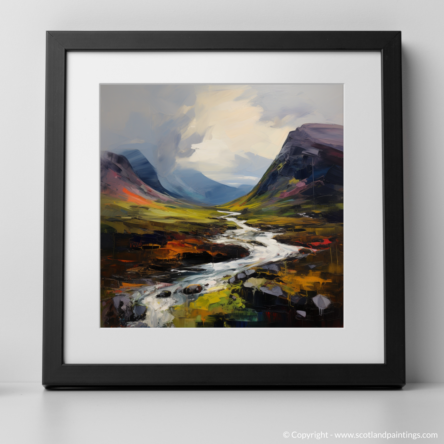 Art Print of Meall Greigh with a black frame