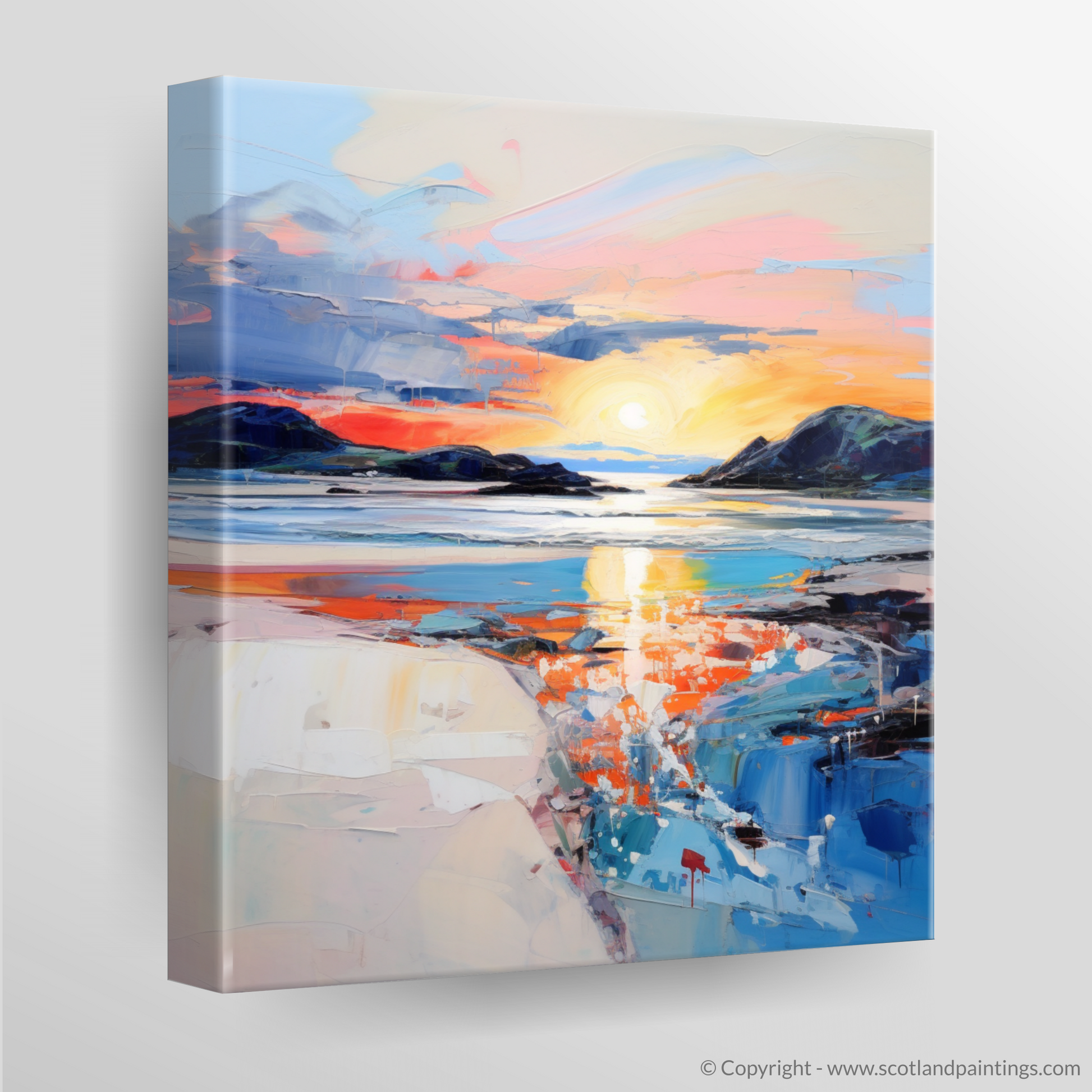 Canvas Print of Traigh Mhor at sunset