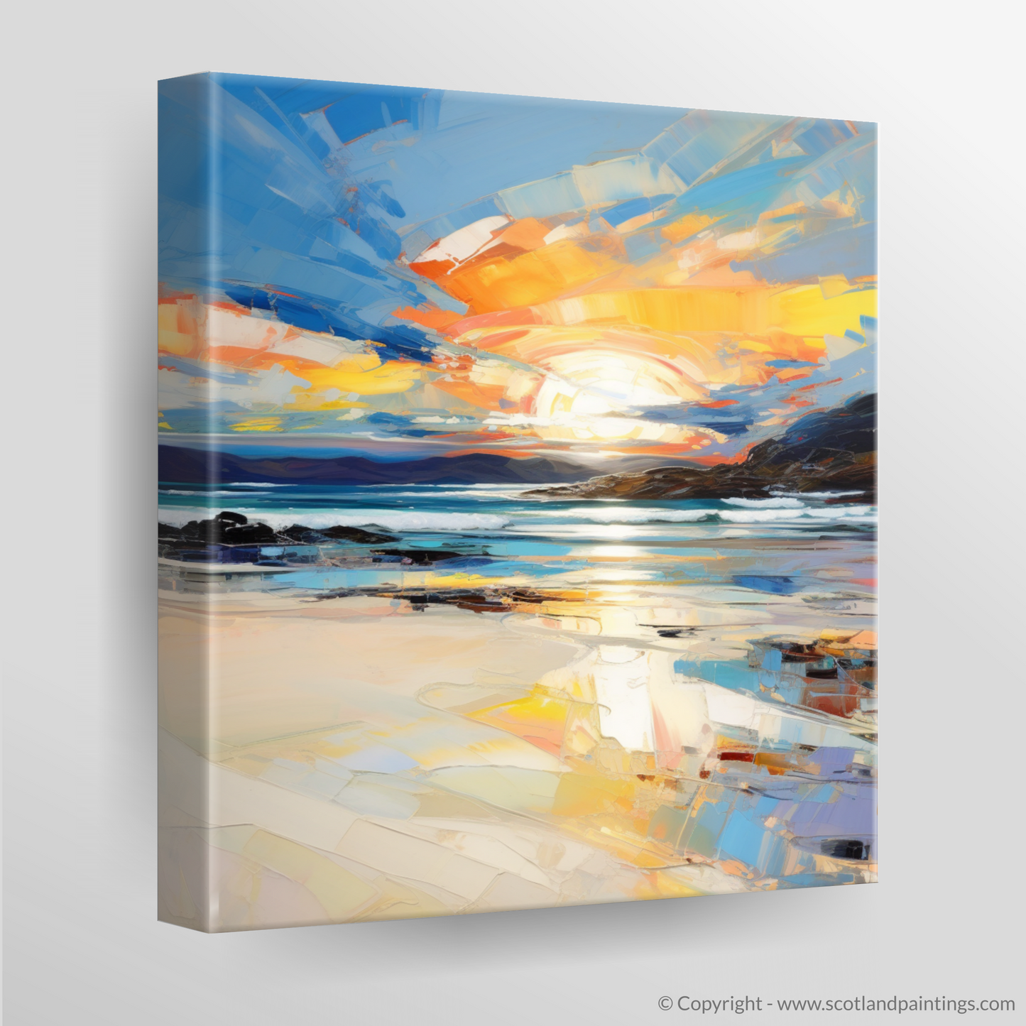 Canvas Print of Traigh Mhor at sunset