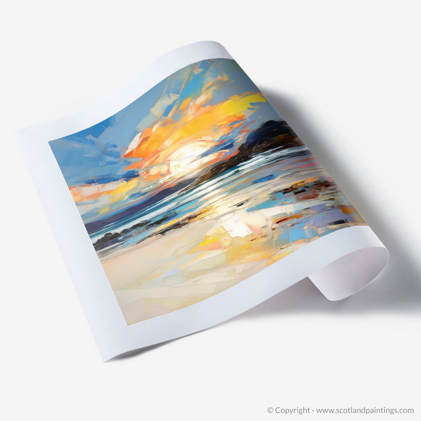 Art Print of Traigh Mhor at sunset