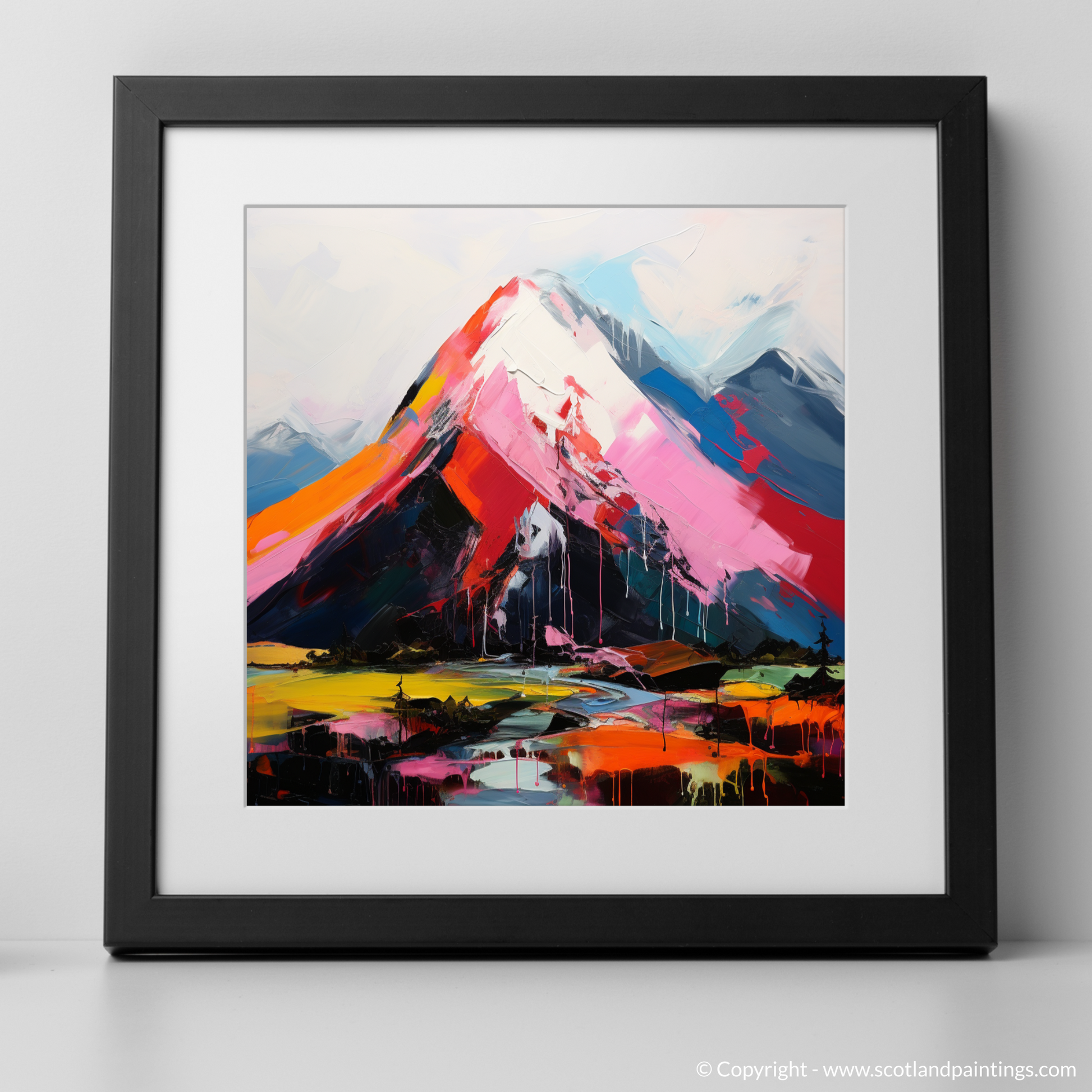 Art Print of Ben Nevis with a black frame